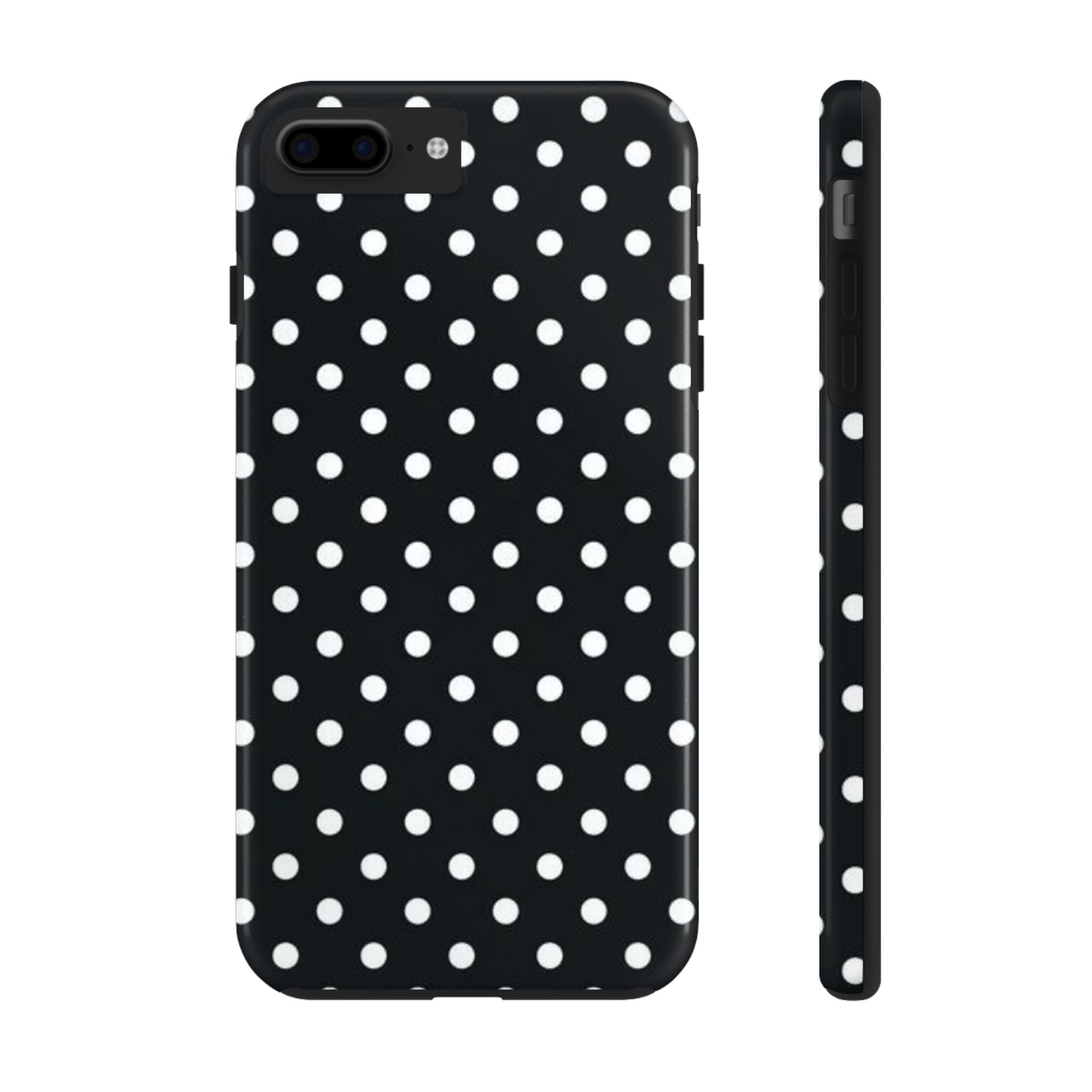 Black & White Polka Dot Tough Mobile Phone Case