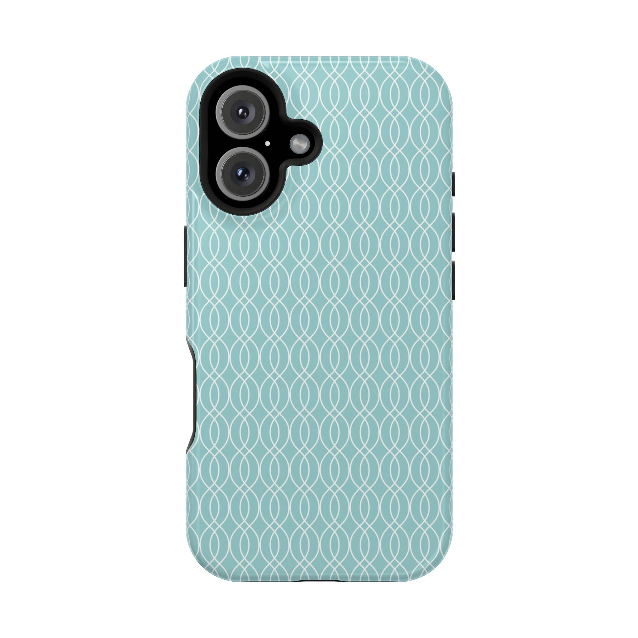 Stylish Teal Magnetic Phone Case, Trendy Phone Cover, Protective Case for iPhone, Unique Gift Idea