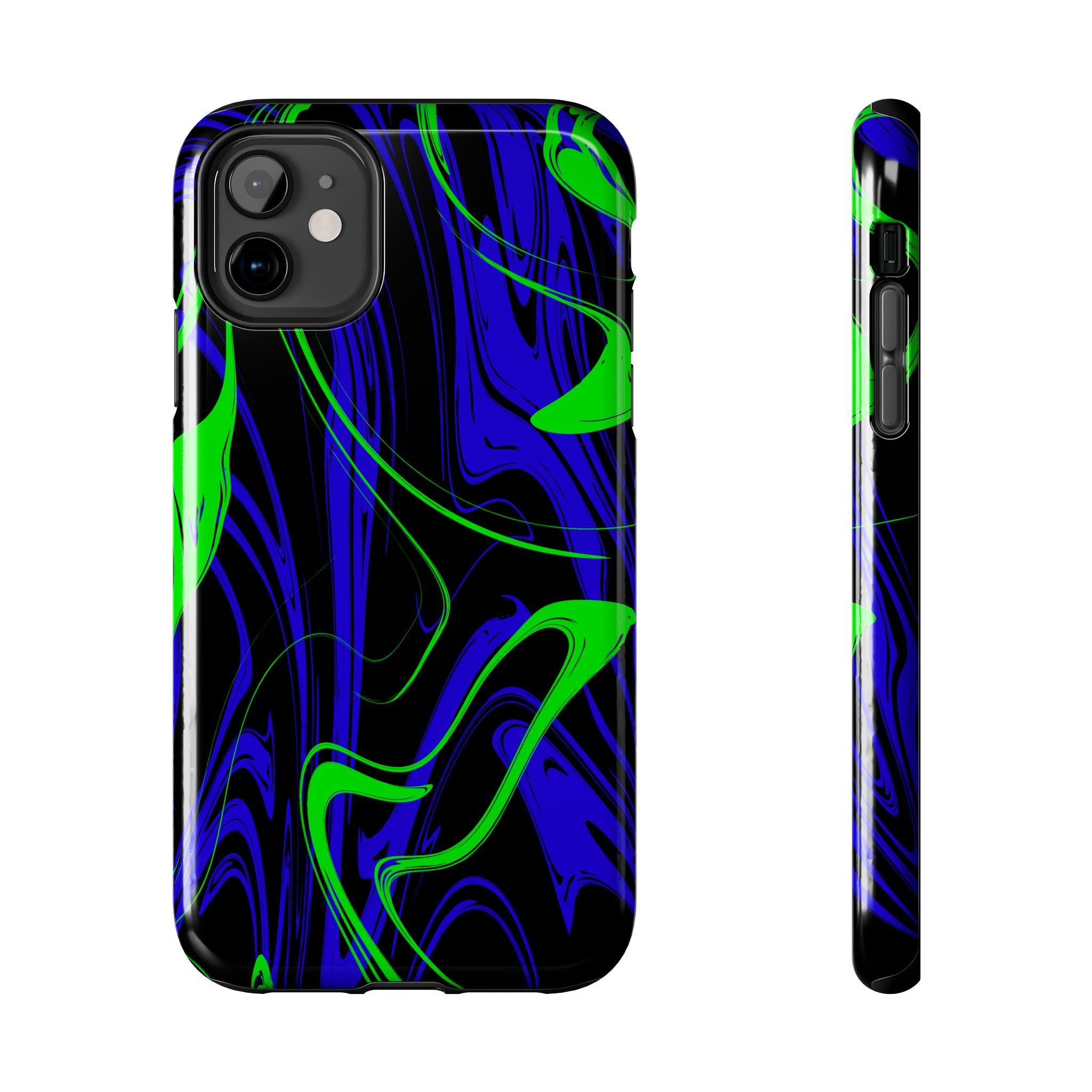Blue & Green Swirl Mobile Phone Case
