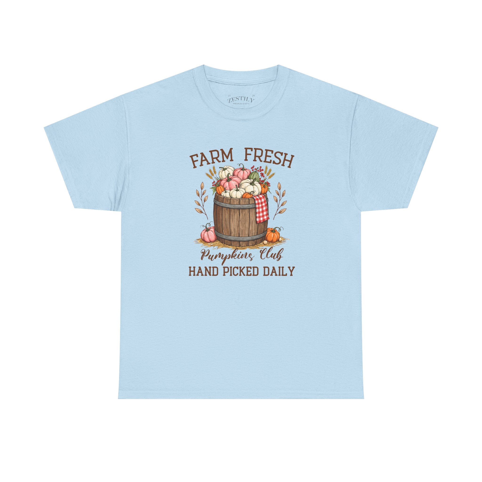 Farm Fresh Pumpkins Club Tee - Cozy Fall Style, Autumn Harvest Shirt, Gift for Pumpkin Lovers, Seasonal Apparel, Halloween Gathering Top