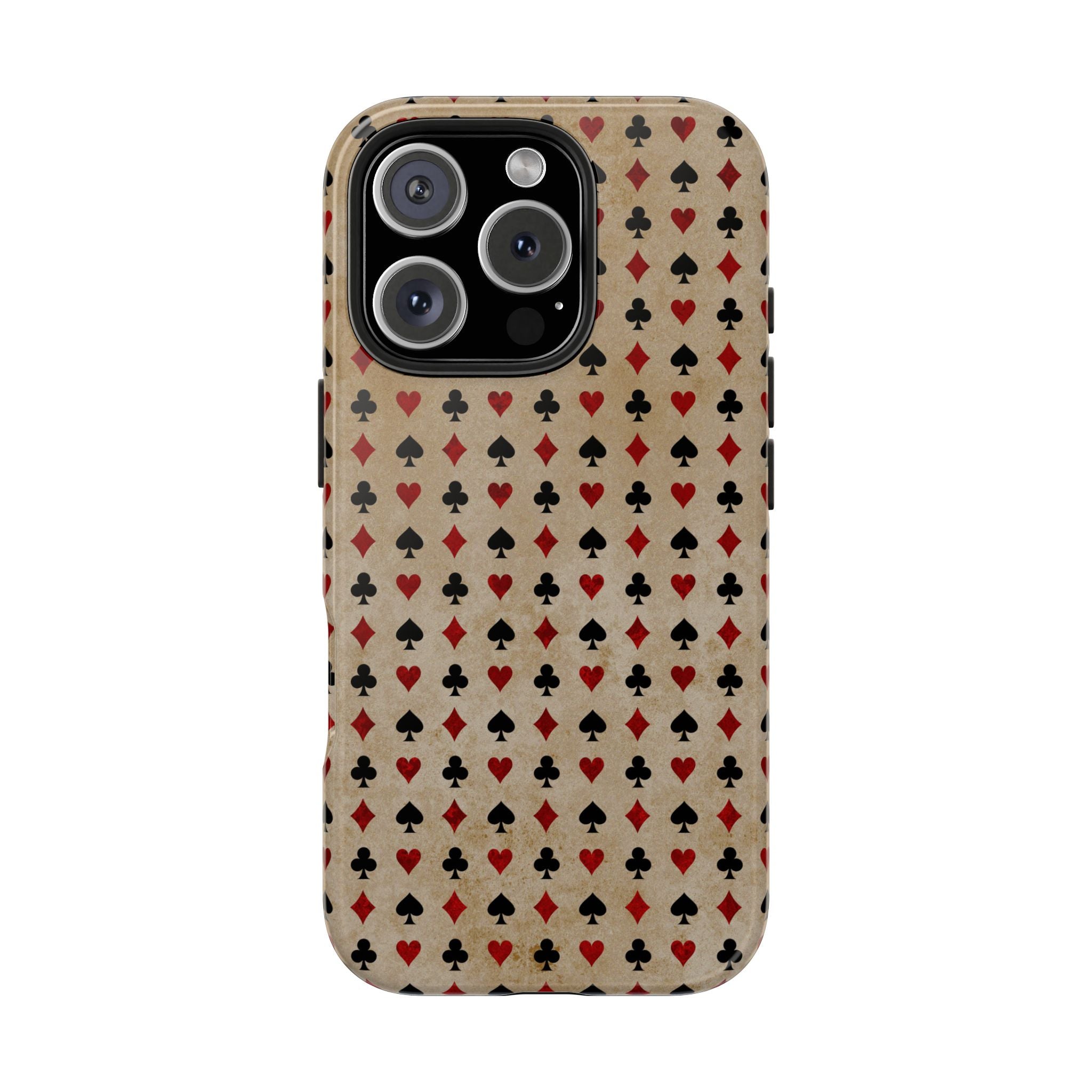 Classic Retro Look Playing Card iPhone Samsung Case Tough Impact Resistant Protection for Gamers
