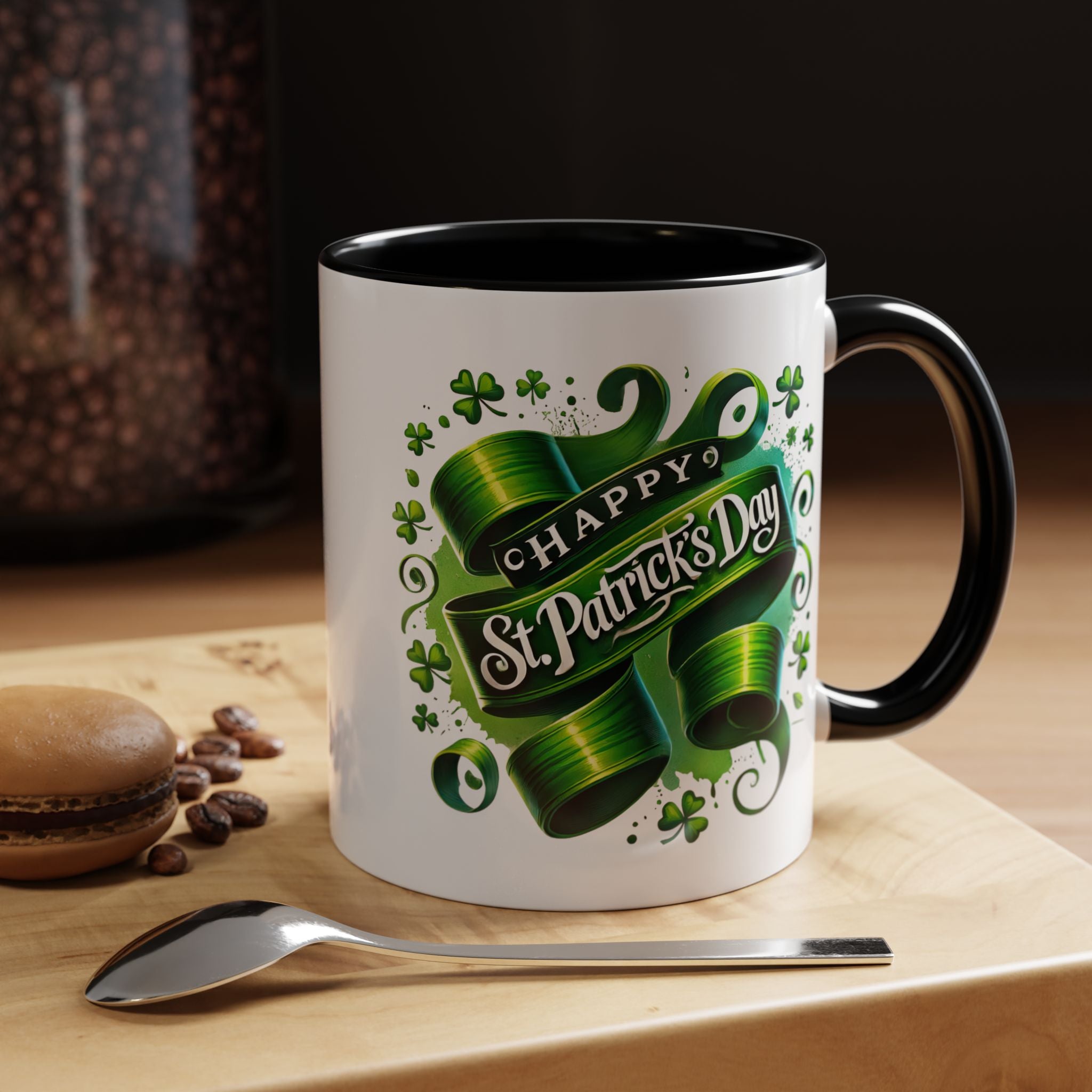 St. Patrick's Day Accent Coffee Mug - Celebrate the Luck and Toast to Cheer!