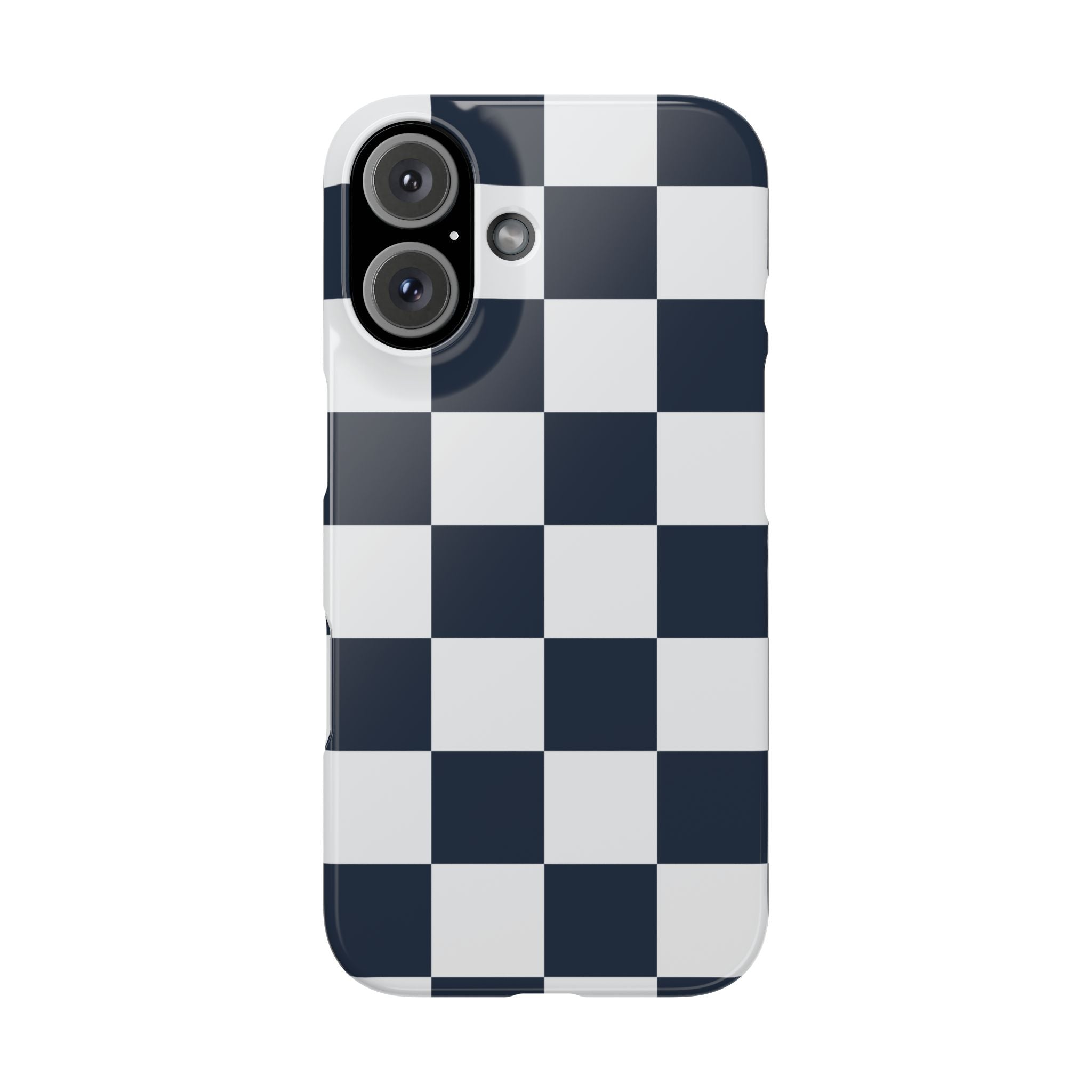 Blue & White Check Slim Phone Case