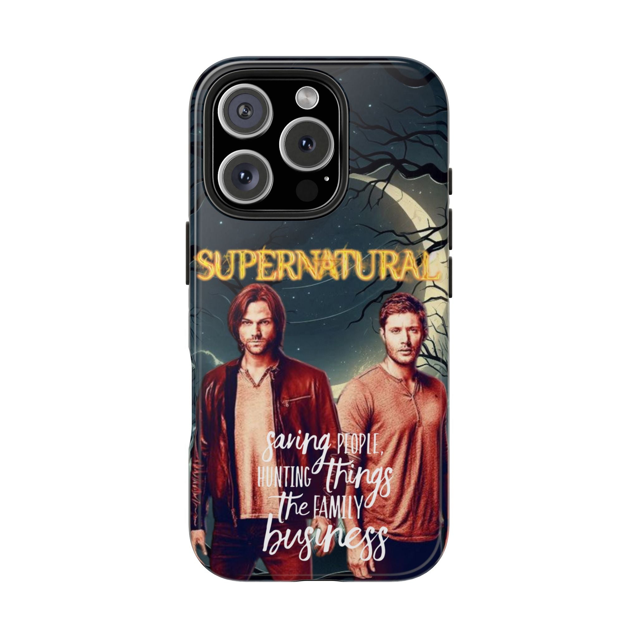 Supernatural Tough Phone Case - Sam & Dean Winchester Hunting Things, Saving People Design