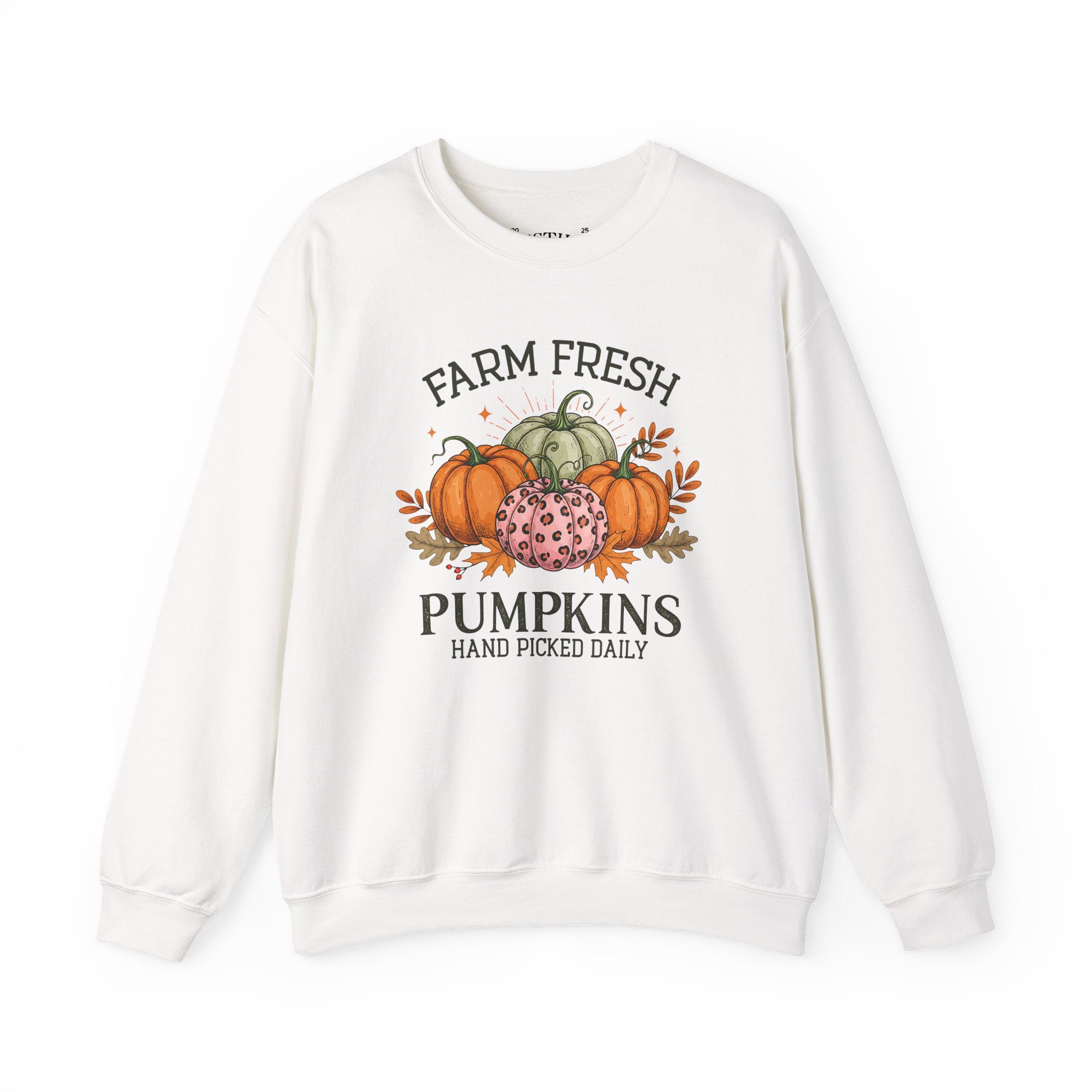 Farm Fresh Pumpkins Sweatshirt | Cozy Fall Apparel | Seasonal Gift | Halloween, Thanksgiving, Harvest Decor