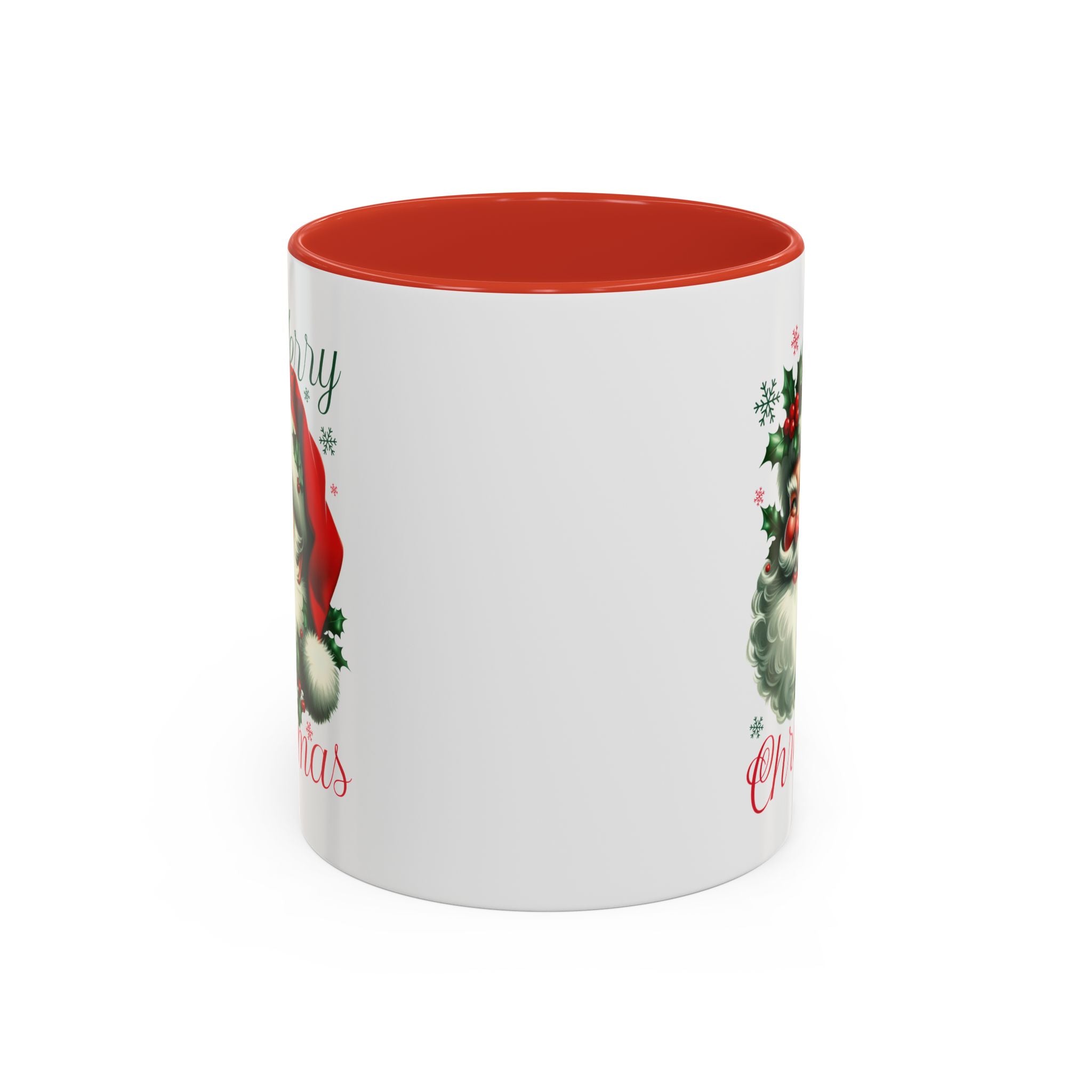 Festive Santa Accent Coffee Mug | Perfect for Christmas Cheer, Holiday Gifting, Coffee Lovers, Home Decor, Seasonal Joy