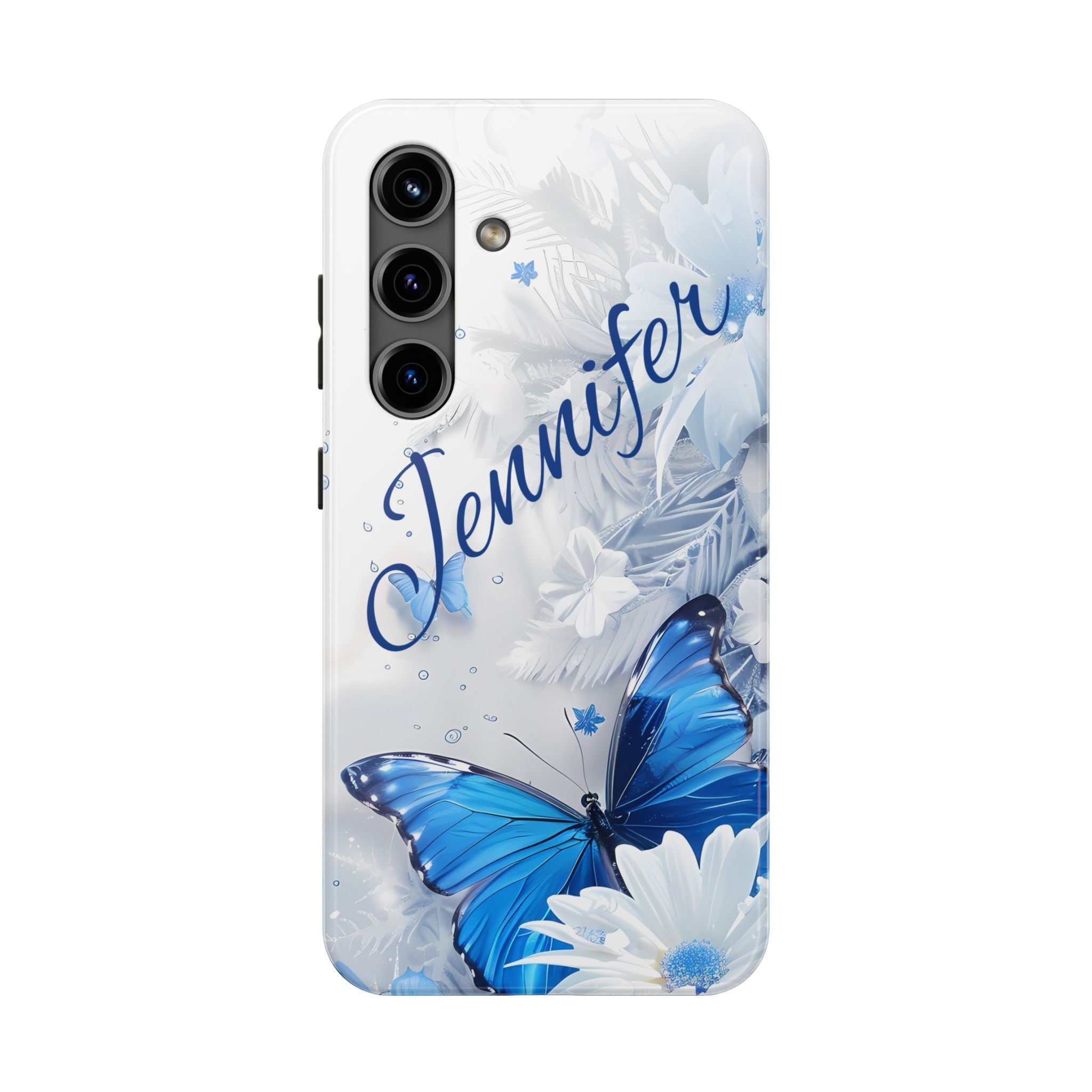 Personalized Name Butterfly Floral Mobile Phone Case