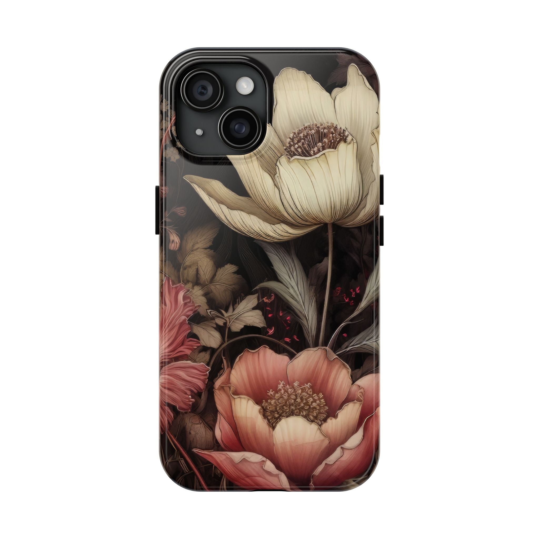 Peonies At Night Phone Case