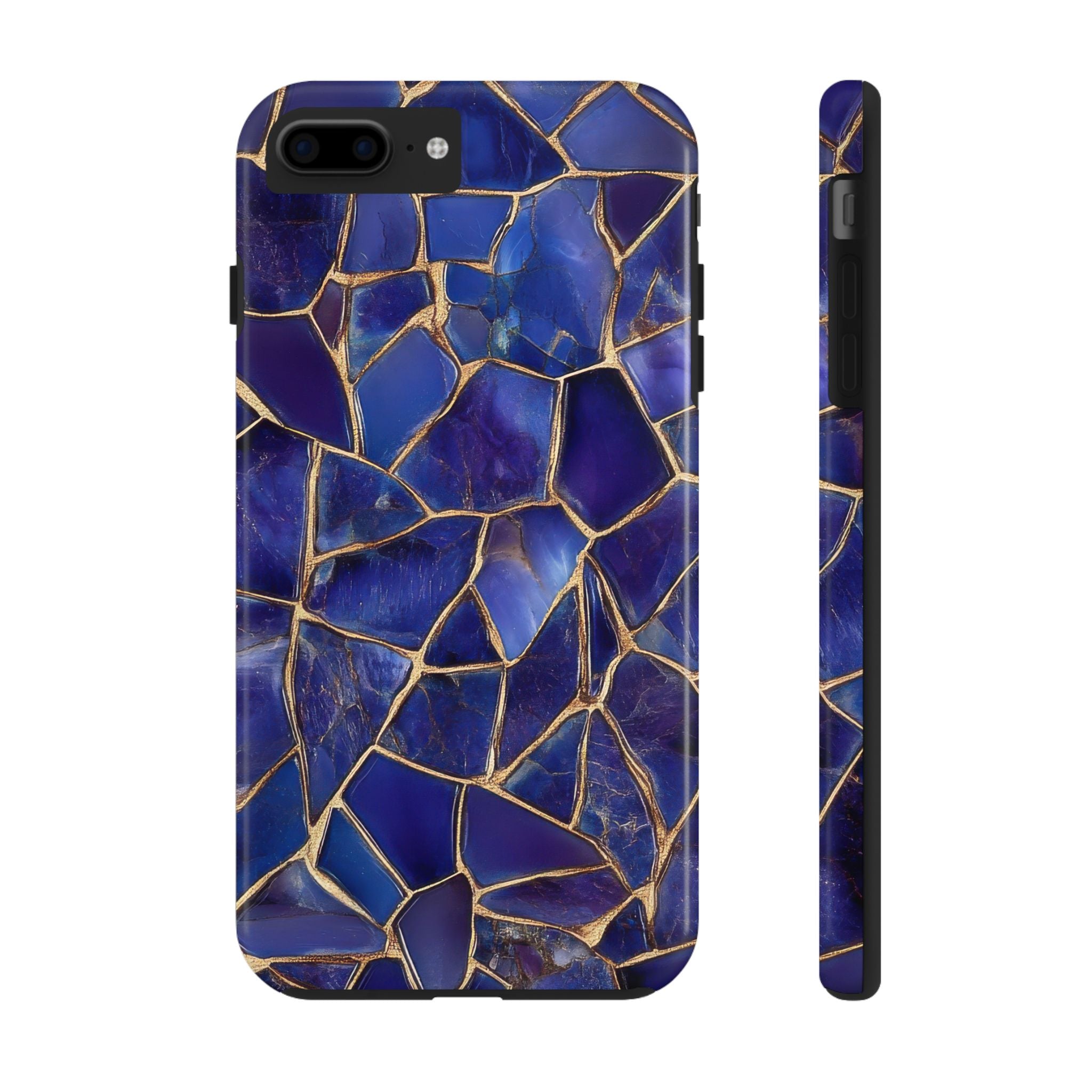 Elegant Blue Agate Tough Impact Resistant Phone Case Stylish and Durable Protection iPhone Samsung Cover
