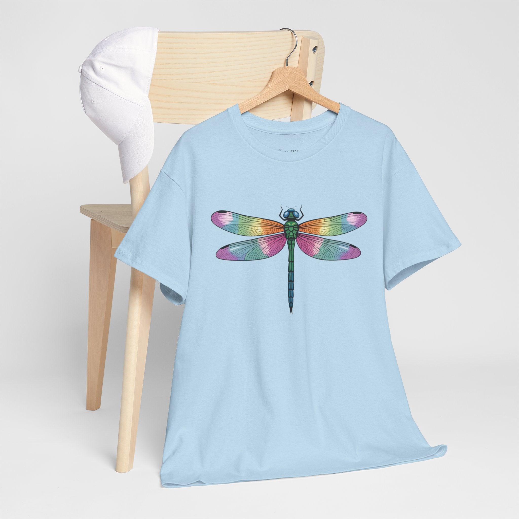 Colorful Dragonfly Tee, Nature Lover Shirt, Eco-Friendly Gift, Summer Fashion, Outdoor Adventure Wear