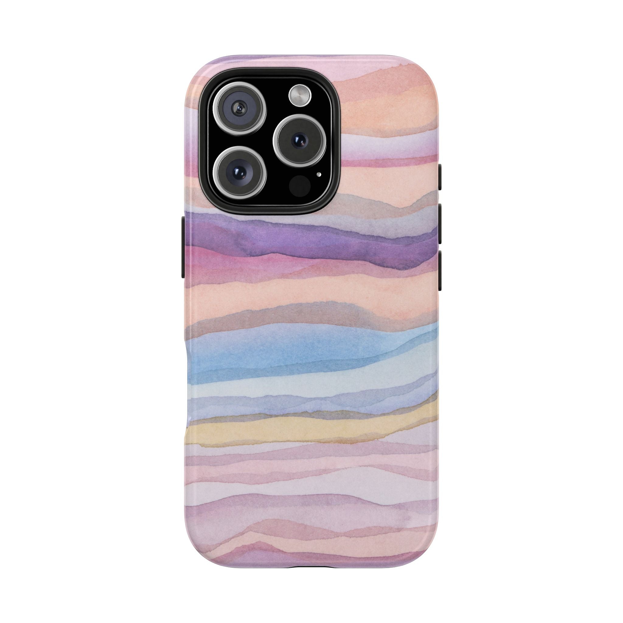 Watercolor Waves Tough Phone Case - Stylish Protection for Your Device