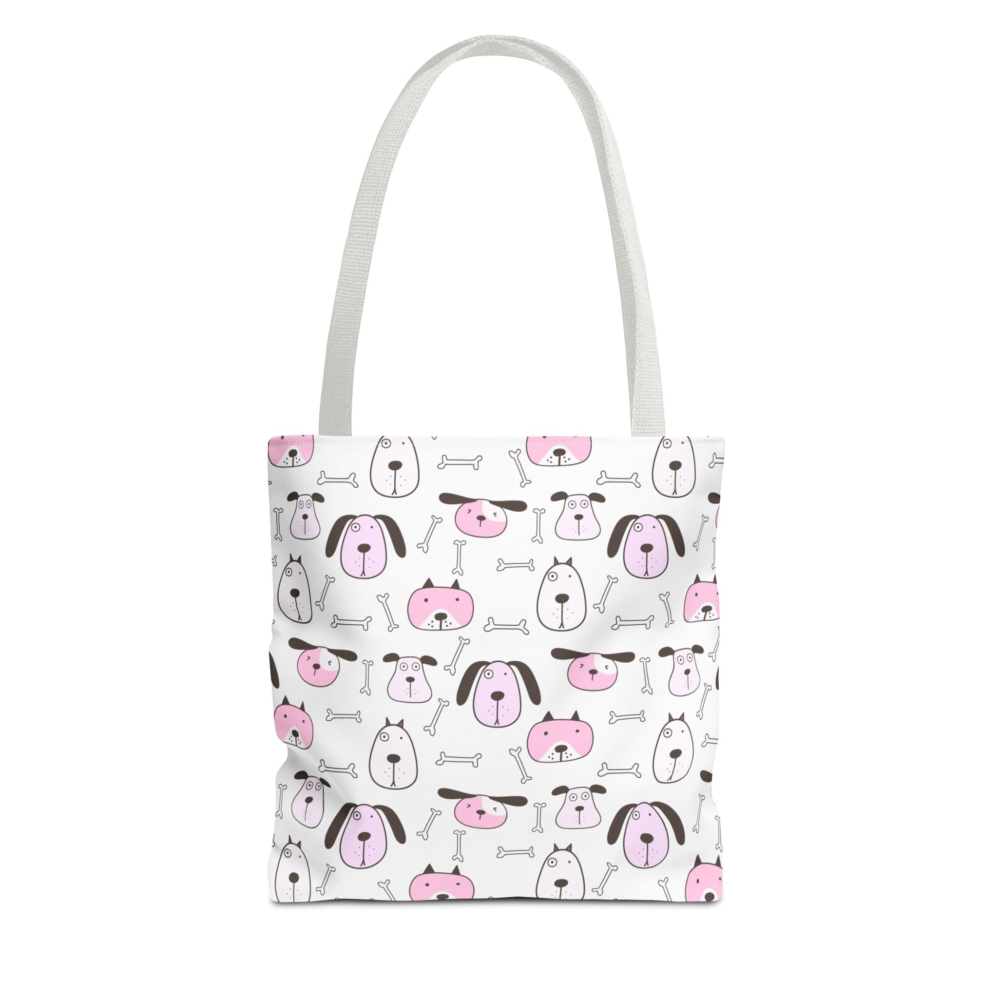 Puppy Dogs Pink & White Tote Bag
