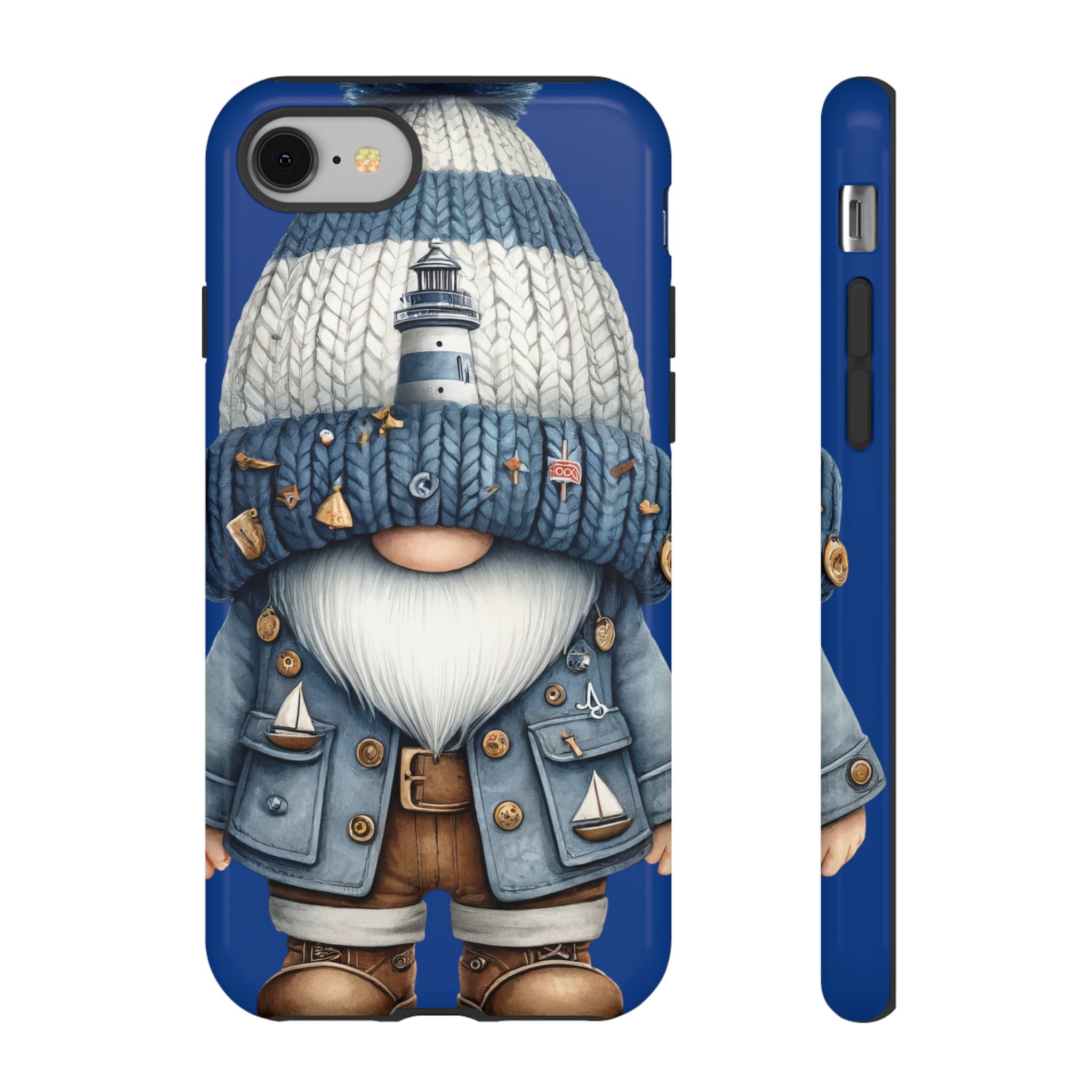 Lighthouse Blue Gnome Phone Case, Durable, Trendy Protection for Your iPhone or Samsung, Perfect Gift for Holidays, Coastal Decor, Nautical Vibe, Cute Gnome