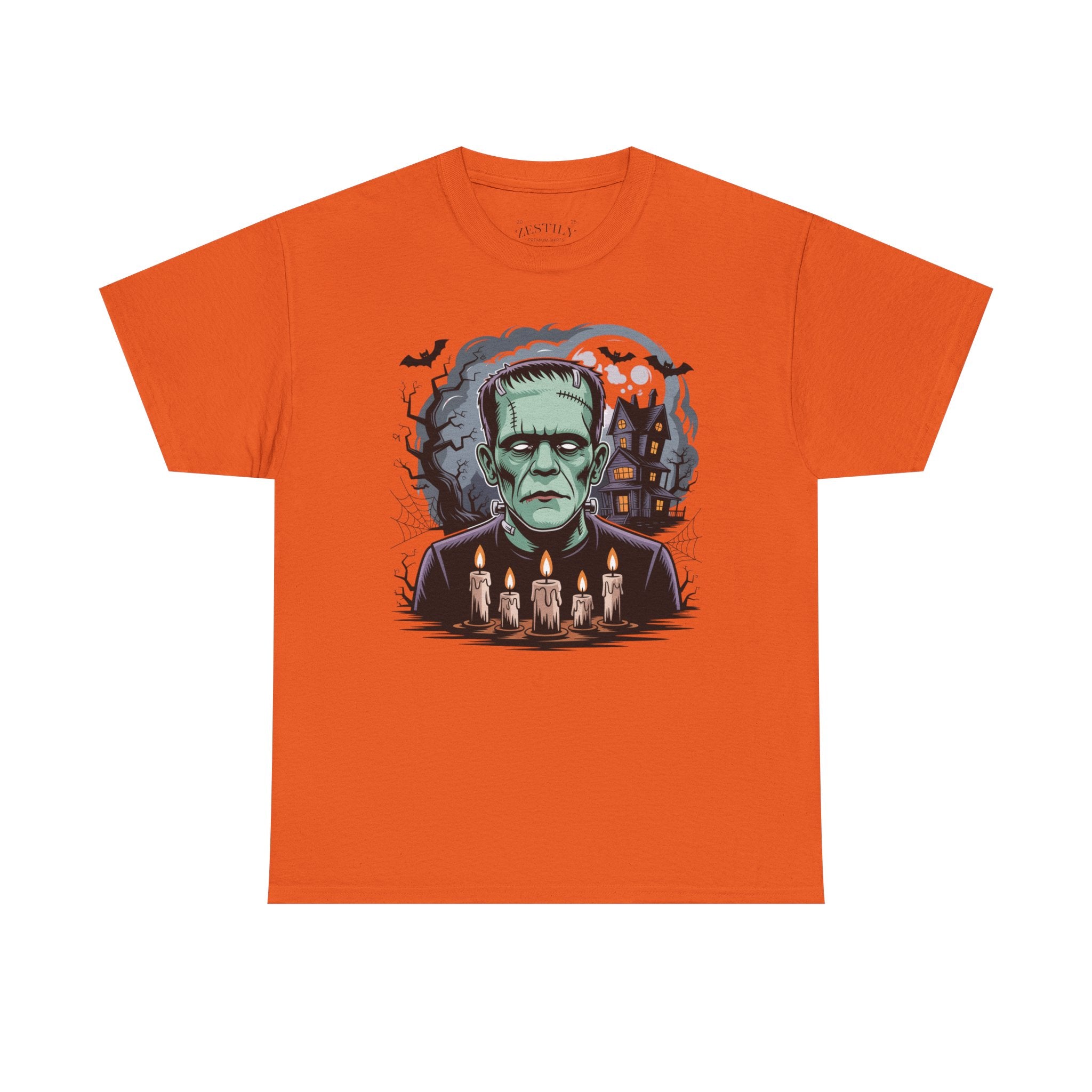Spooky Frankenstein Tee, Halloween Shirt, Horror Costume Essential, Unisex Graphic T-Shirt, Party Wear, Movie Night