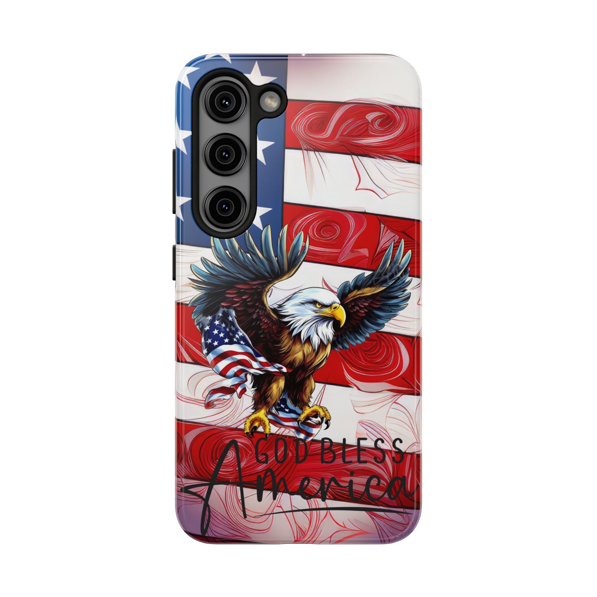 God Bless America Eagle Red, White, & Blue Tough Mobile Phone Case