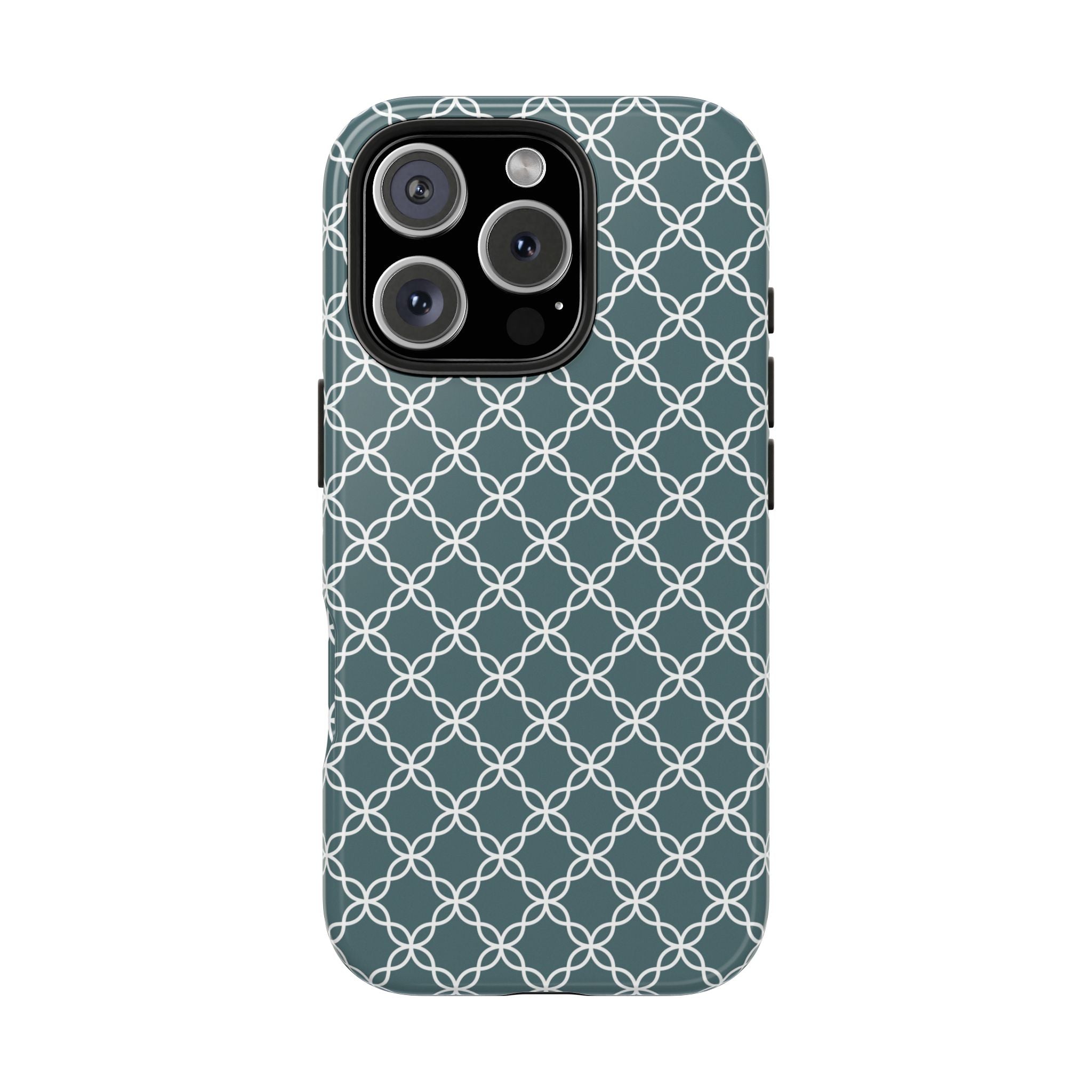 Stylish Geometric Tough Phone Case - Durable Protection with Elegant Design