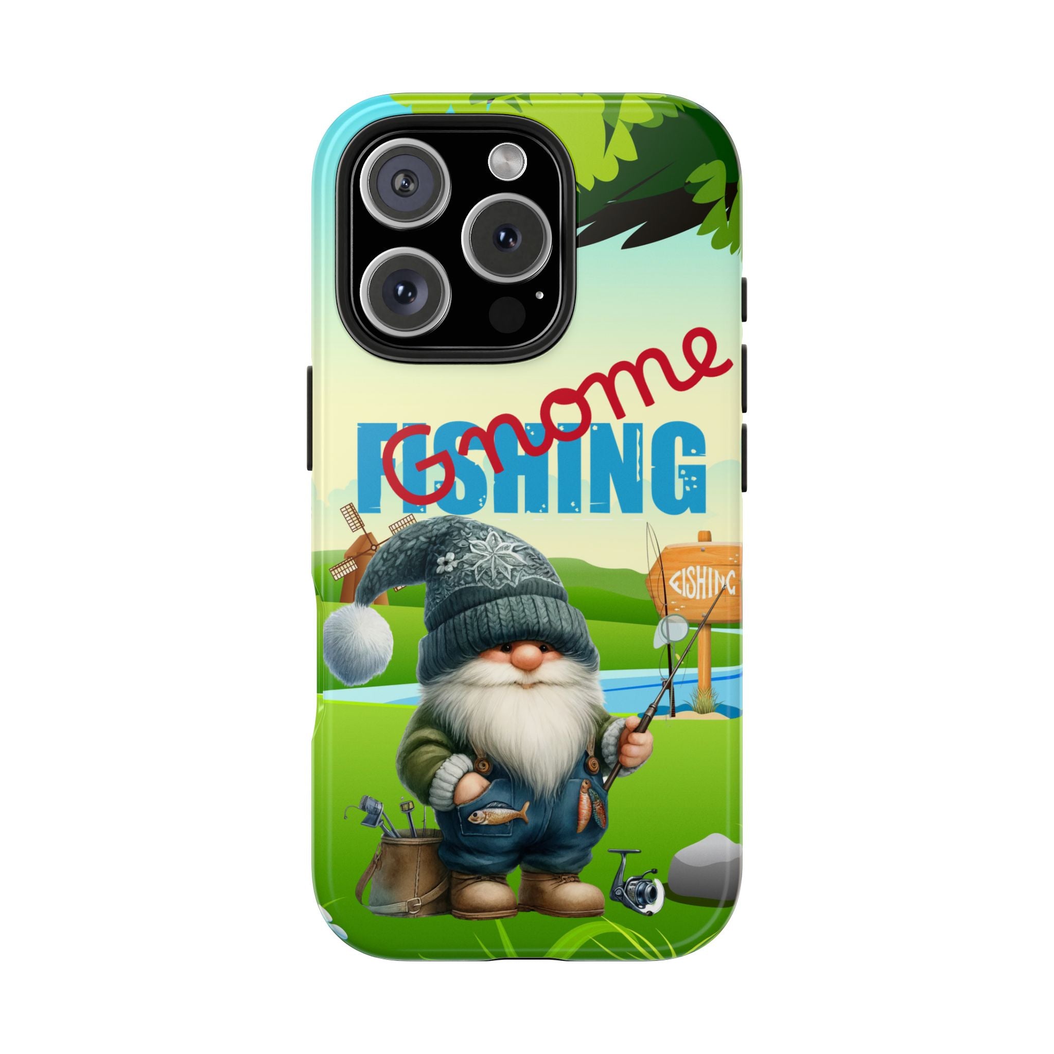Gnome Fishing Tough Mobile Phone Case