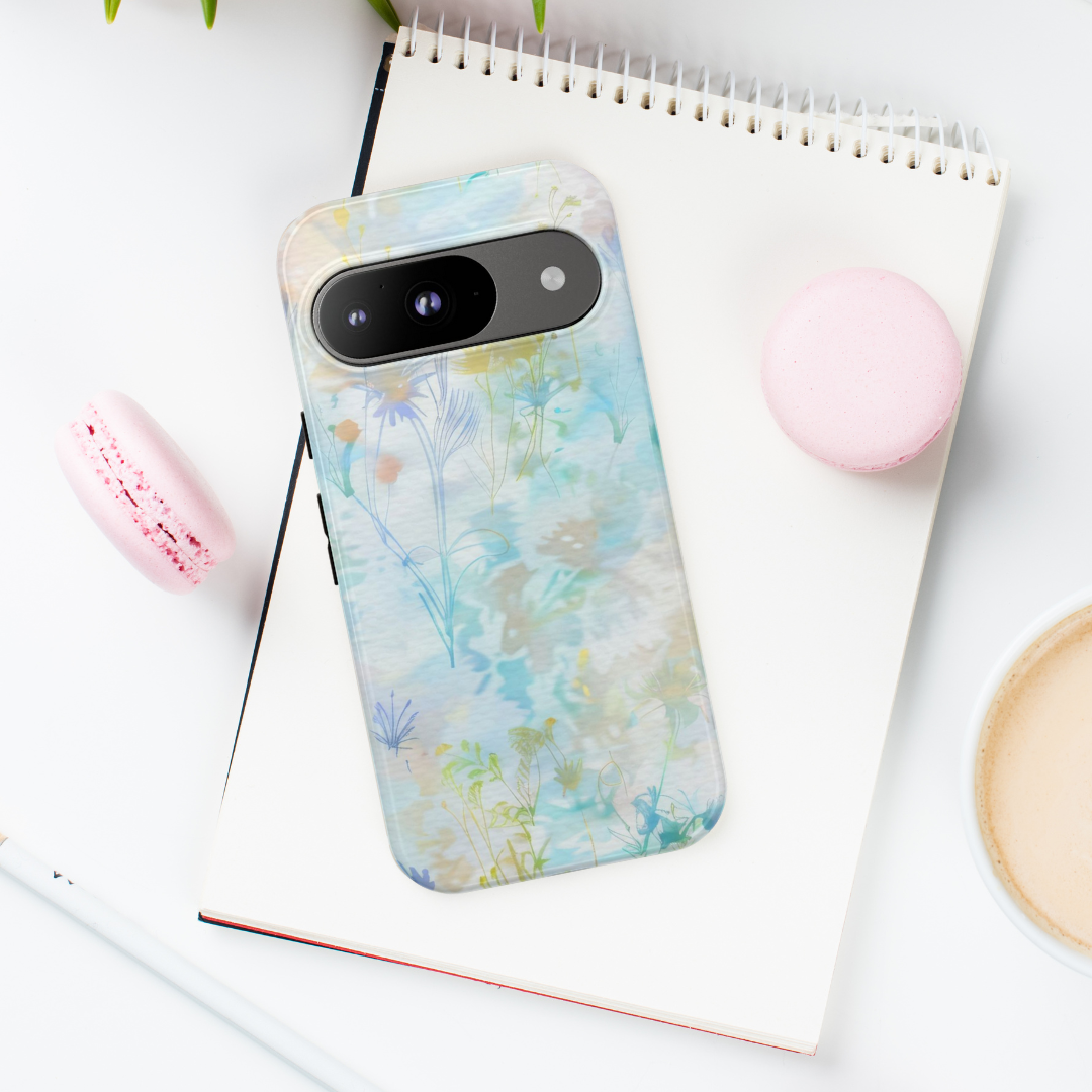 Floral Pastel Google Pixel Tough Case Elegant Phone Protection with a Touch of Nature