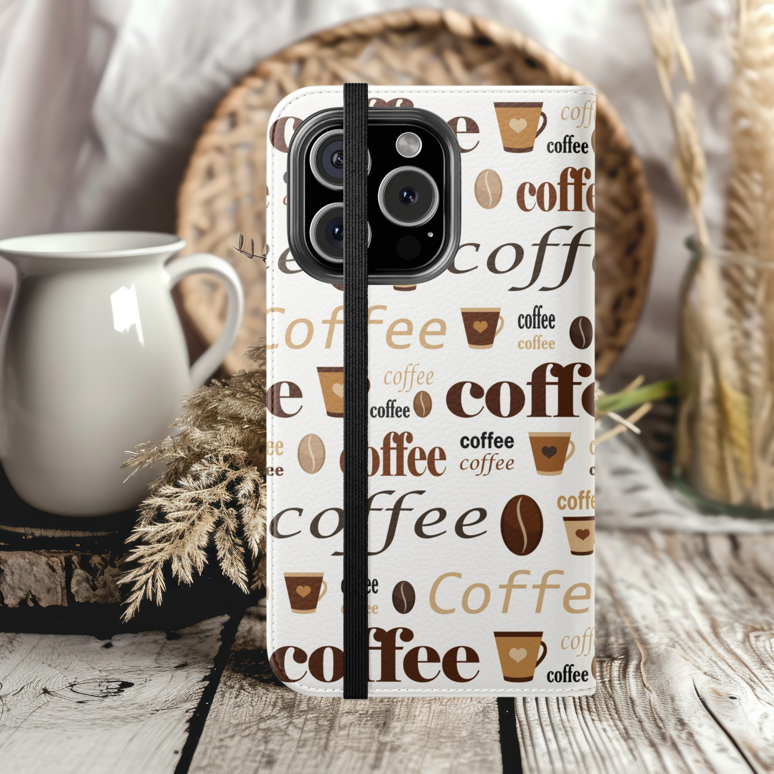 Coffee Lover Flip Mobile Phone Case