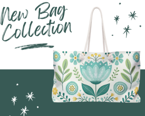 Floral Pattern Beach Travel Extra Large Tote Bag Perfect for Travel & Getaways