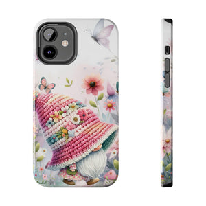 Cute Wispy Floral Gnome Phone Case, Cute Tough Accessory for Nature Lovers, Gifts for Her, Spring Vibes, Durable Protection, Cute iPhone Sam