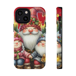 Christmas Gnome Phone Case, Festive Mobile Cover, Holiday Gift for Her, Cute Santa Design, Impact-Resistant Case