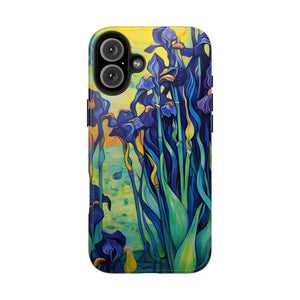 Van Gogh Iris Floral Phone Case: Artistic Impact Resistant Cover