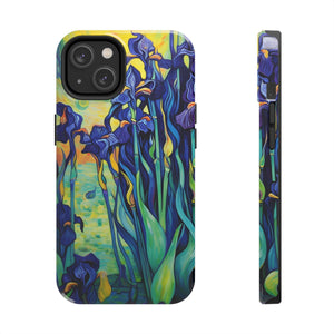 Van Gogh Iris Floral Phone Case: Artistic Impact Resistant Cover