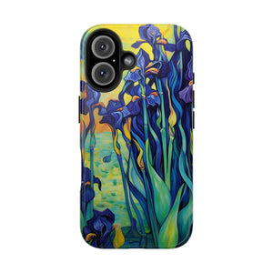 Van Gogh Iris Floral Phone Case: Artistic Impact Resistant Cover