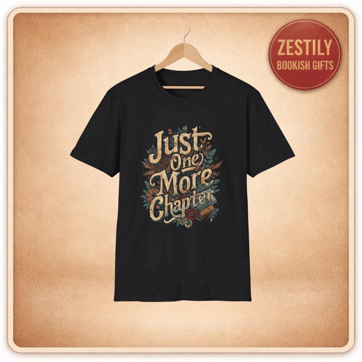 Book Lover T-Shirt • Just One More Chapter Tee • Vintage Reading Shirt • Coffee Mug Gift Set