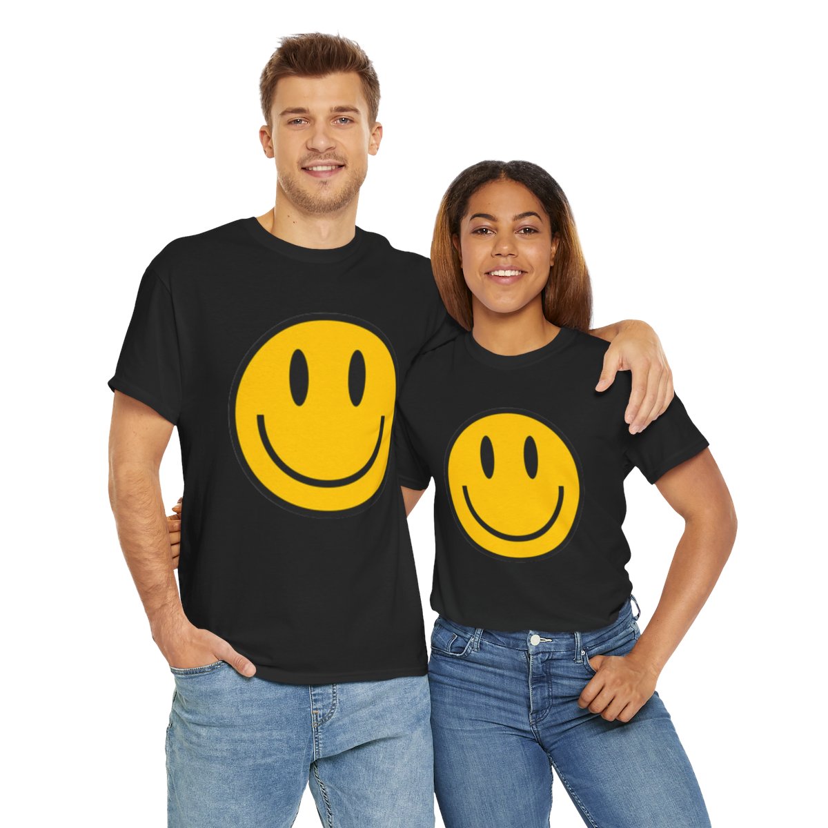 Smiley Face Heavy Cotton Graphic Tee
