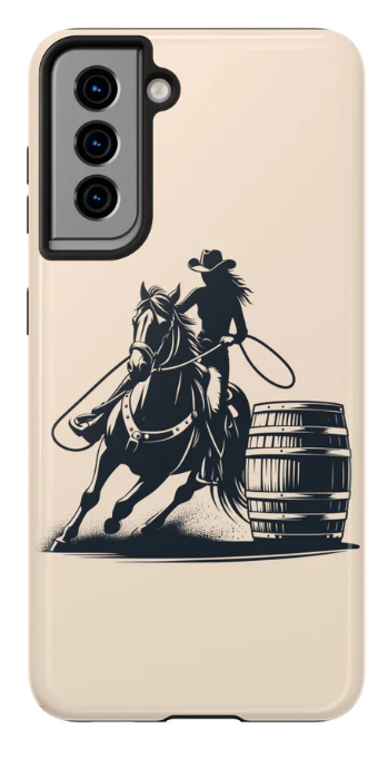 Celebrate Your Inner Cowgirl with the Barrel Racer Horse Phone Case