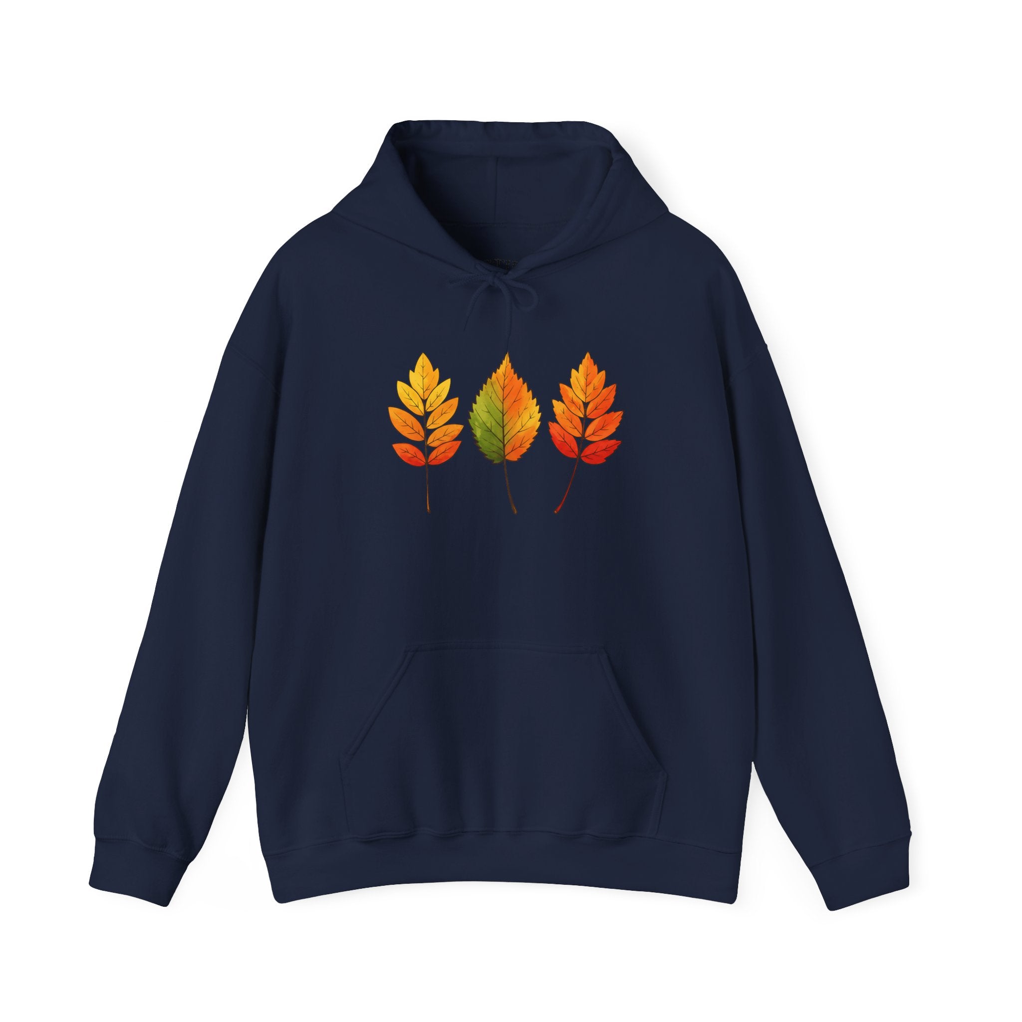 Autumn Leaves Hoodie, Cozy Fall Sweatshirt, Hooded Sweatshirt, Nature Inspired Apparel, Seasonal Wardrobe Essential