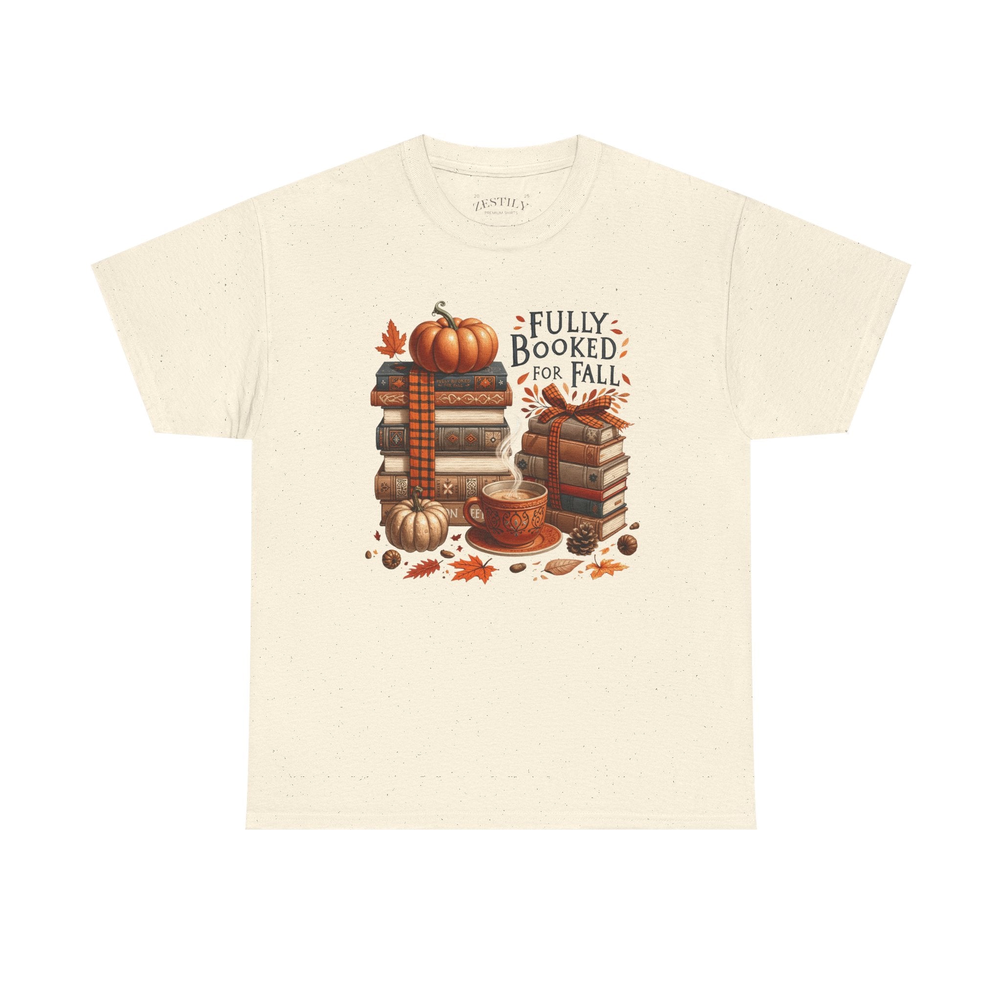 Cozy Autumn Book Lover Tee, Fully Booked for Fall Shirt, Fall Fashion, Gift for Bookworms, Thanksgiving Apparel, Reading T-Shirt