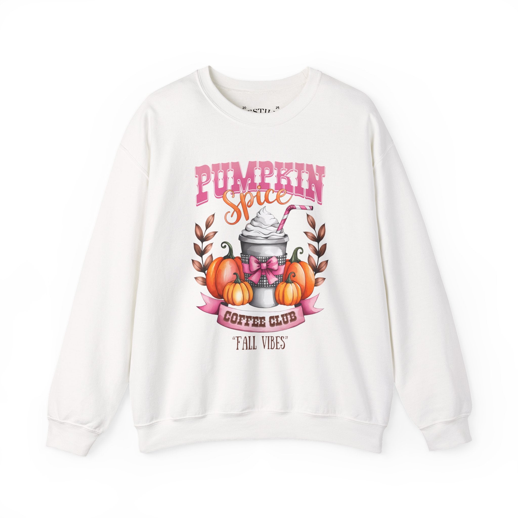 Cozy Fall Vibes Sweatshirt | Pumpkin Spice Coffee Club | Cute Autumn Apparel, Gifts for Coffee Lovers, Seasonal Fashion, Fall Celebrations