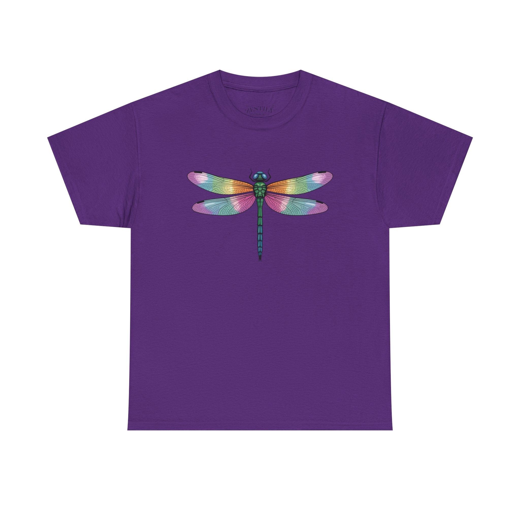 Colorful Dragonfly Tee, Nature Lover Shirt, Eco-Friendly Gift, Summer Fashion, Outdoor Adventure Wear