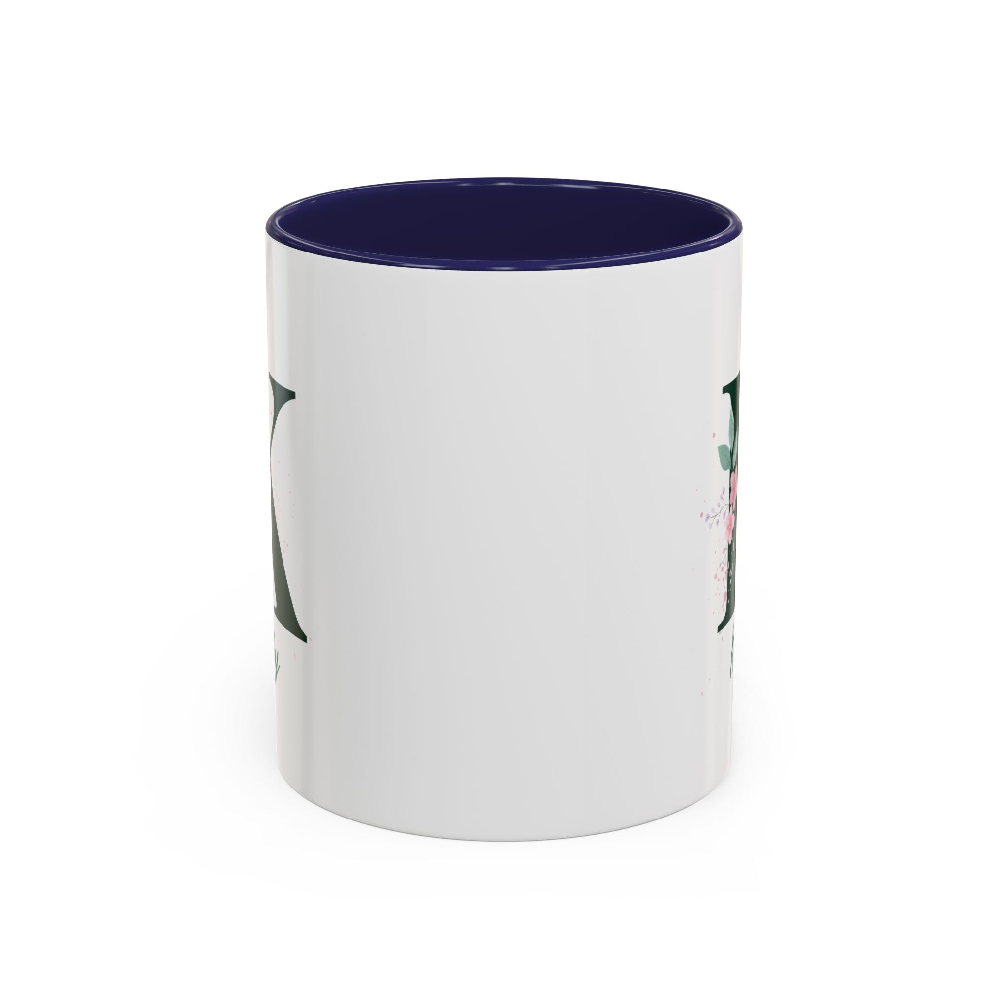 Personalized Floral Initial Coffee Mug | Gift for Her, Custom Name Mug, Home & Kitchen Decor, Unique Birthday Present, Floral Coffee Cup