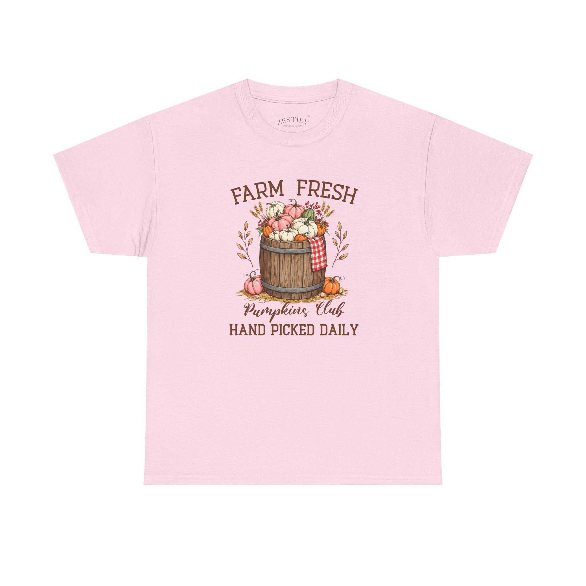 Farm Fresh Pumpkins Club Tee - Cozy Fall Style, Autumn Harvest Shirt, Gift for Pumpkin Lovers, Seasonal Apparel, Halloween Gathering Top