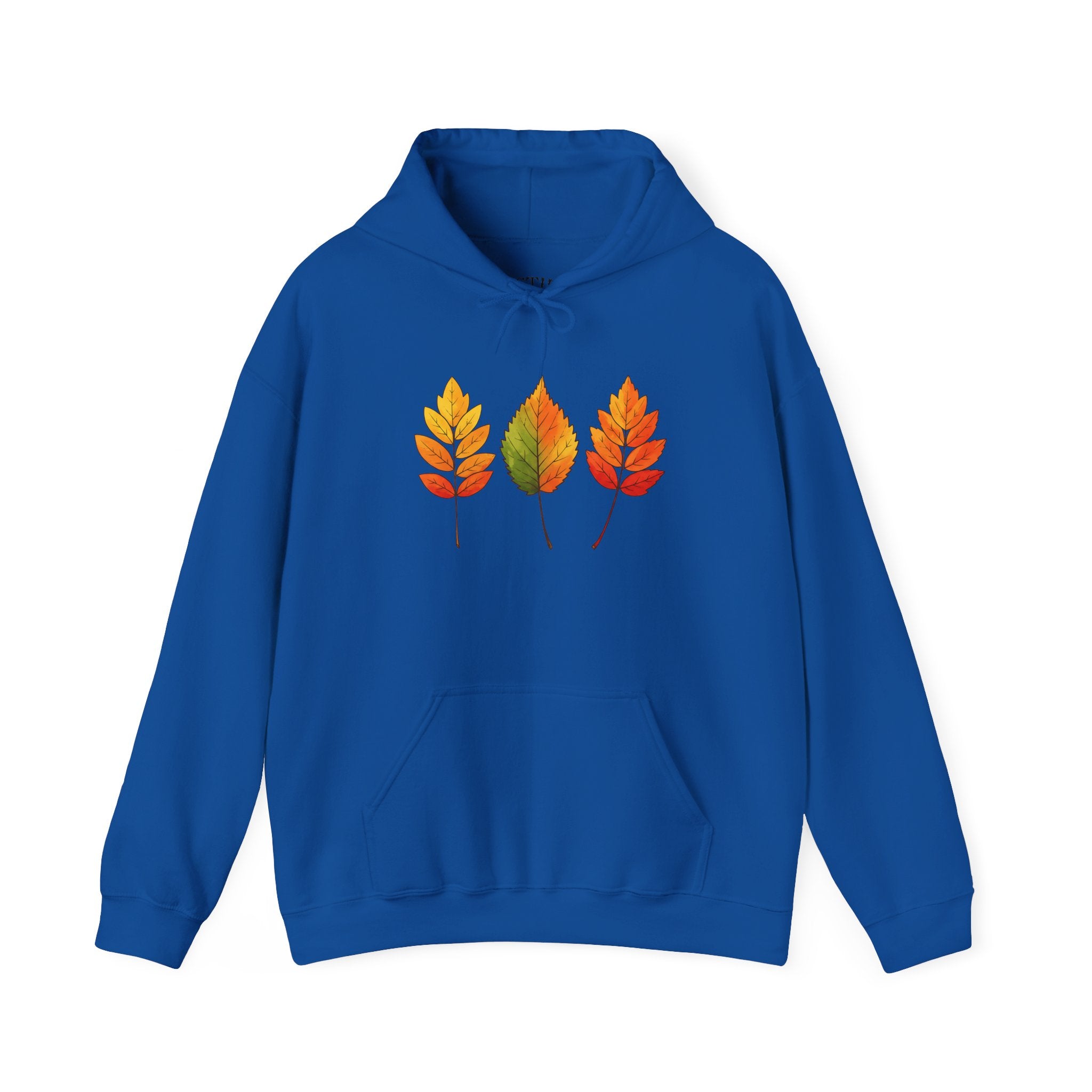 Autumn Leaves Hoodie, Cozy Fall Sweatshirt, Hooded Sweatshirt, Nature Inspired Apparel, Seasonal Wardrobe Essential