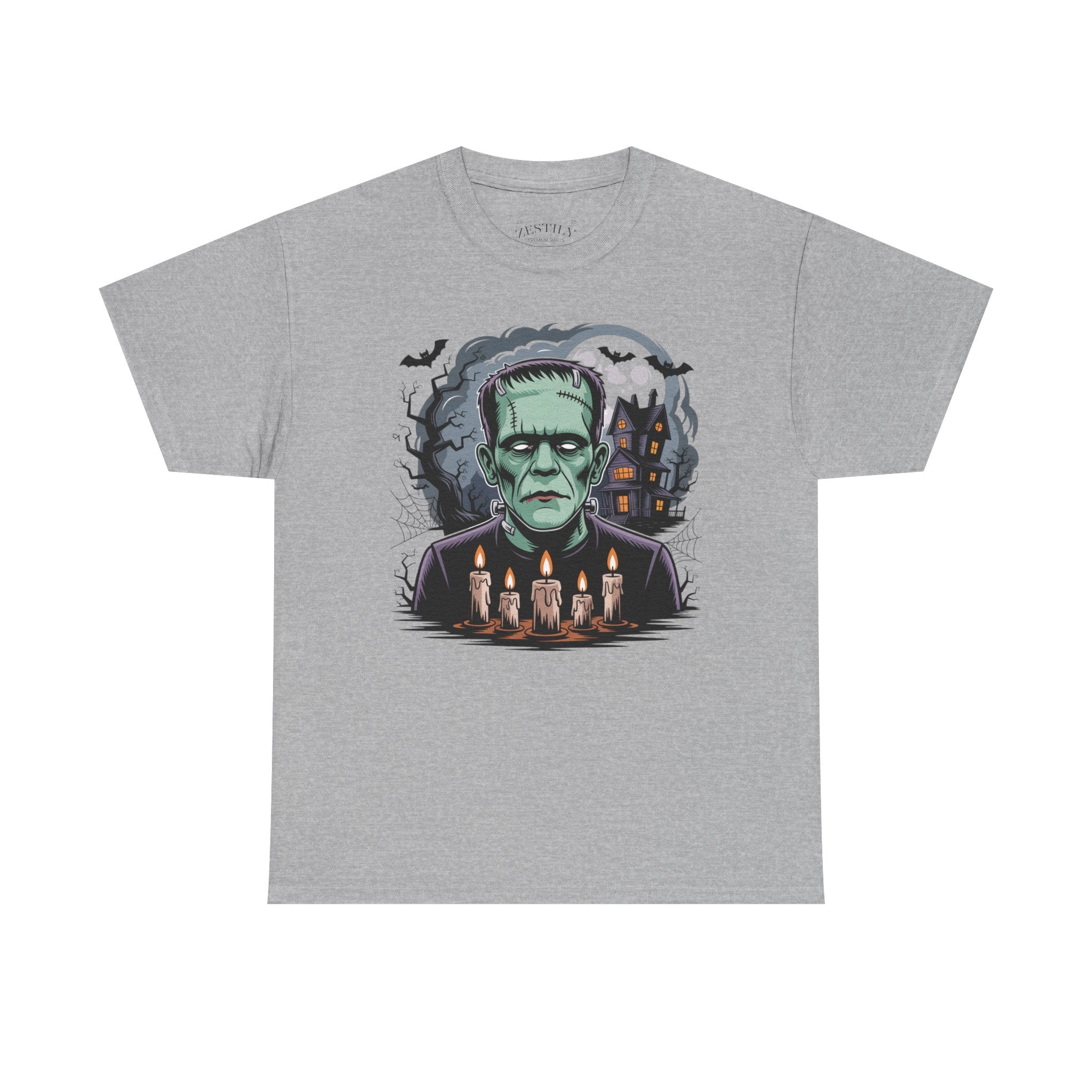 Spooky Frankenstein Tee, Halloween Shirt, Horror Costume Essential, Unisex Graphic T-Shirt, Party Wear, Movie Night