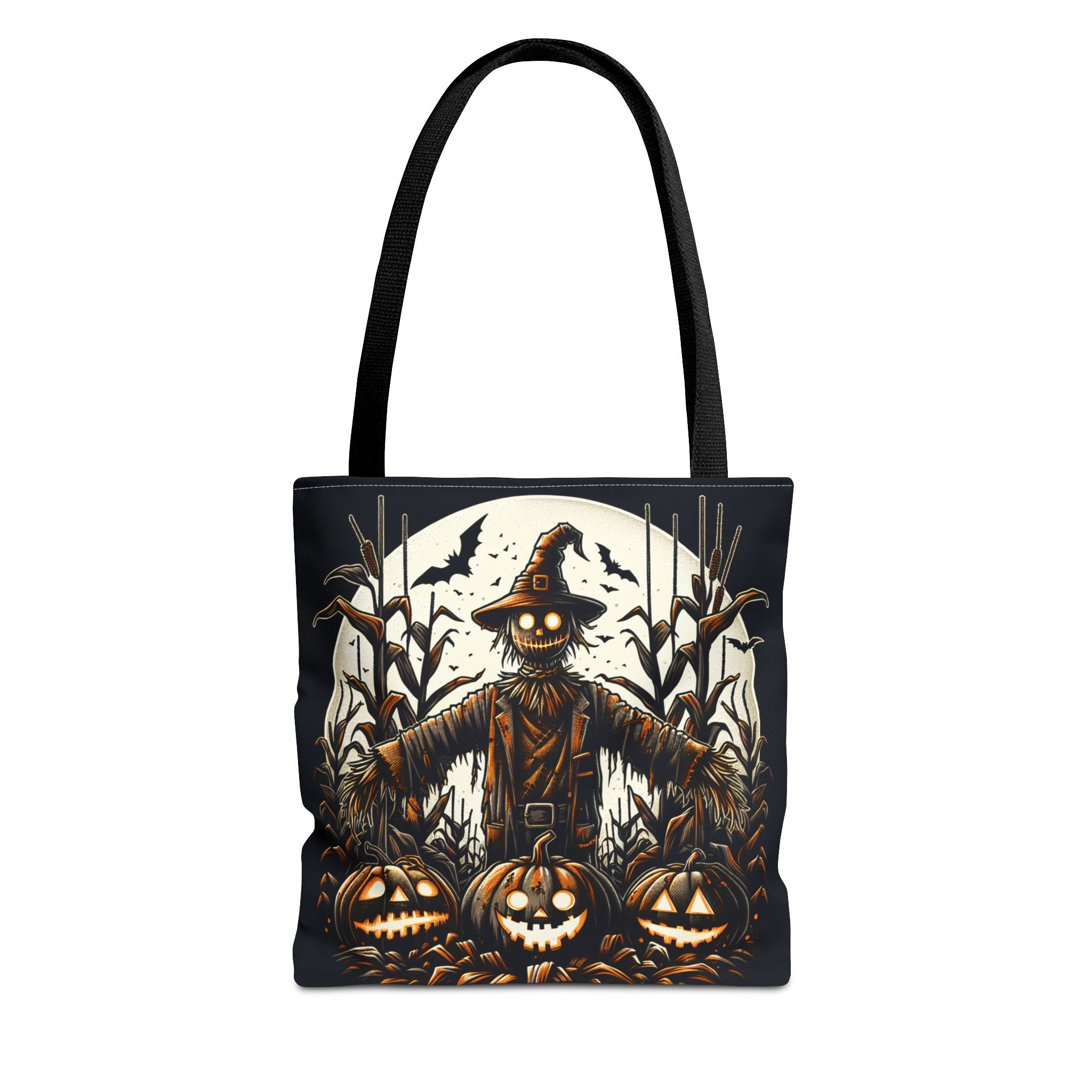 Halloween Scarecrow Tote Bag, Pumpkin Decor, Fall Essentials, Spooky Gift, Autumn Style, Unique Eco-Friendly Bag