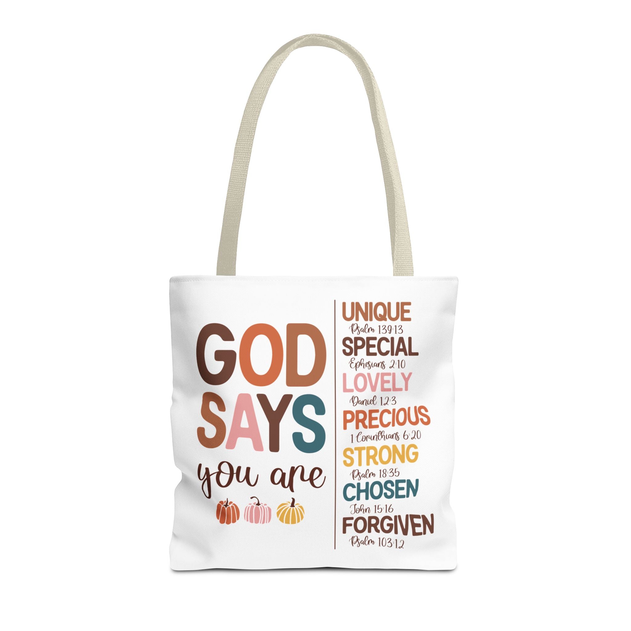 God Says You Are...Inspirational Carryall Tote Bag