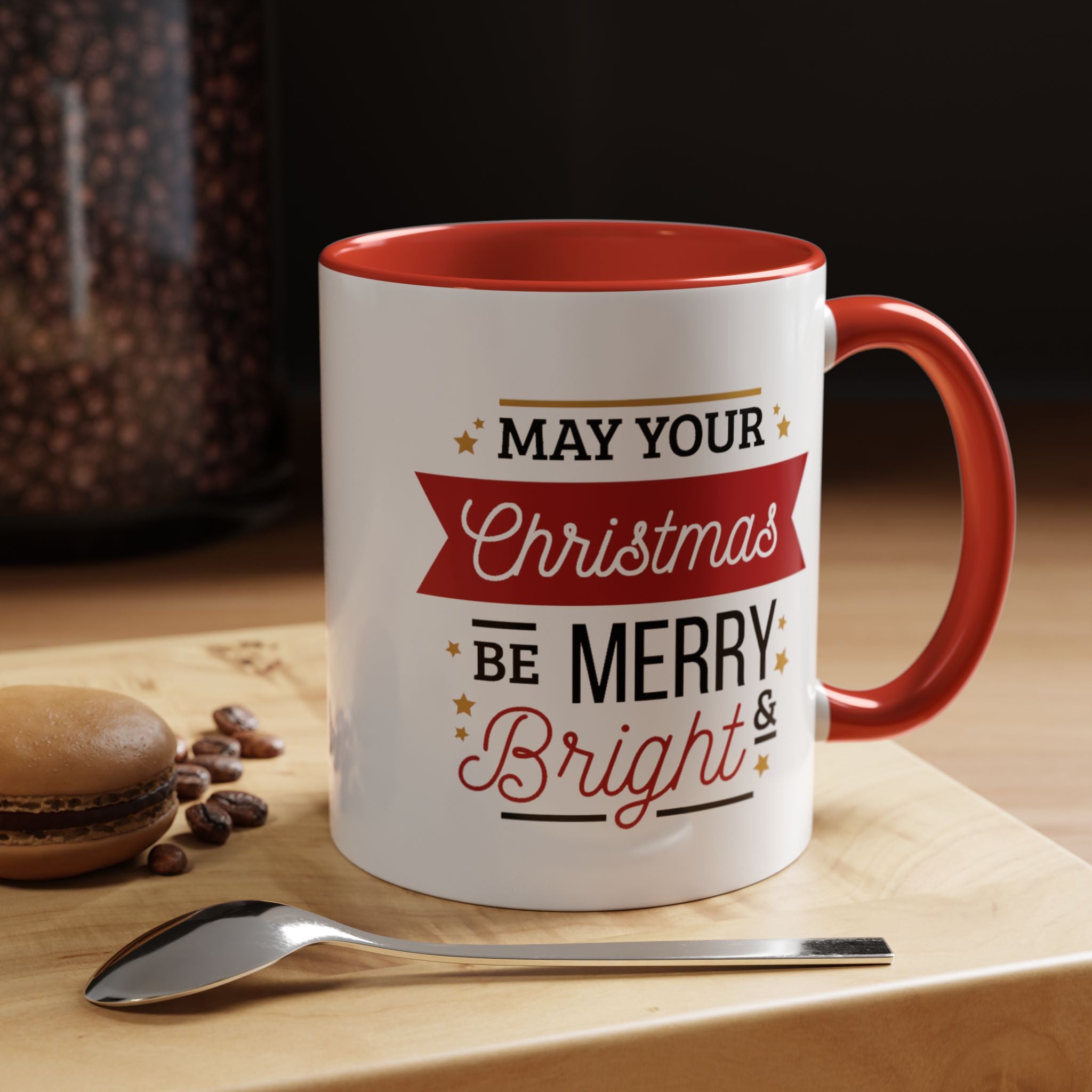 Merry & Bright Christmas Coffee Mug, Holiday Mug, Gift for Coffee Lovers, Festive Kitchen Decor, Seasonal Drinkware, Christmas Gifts