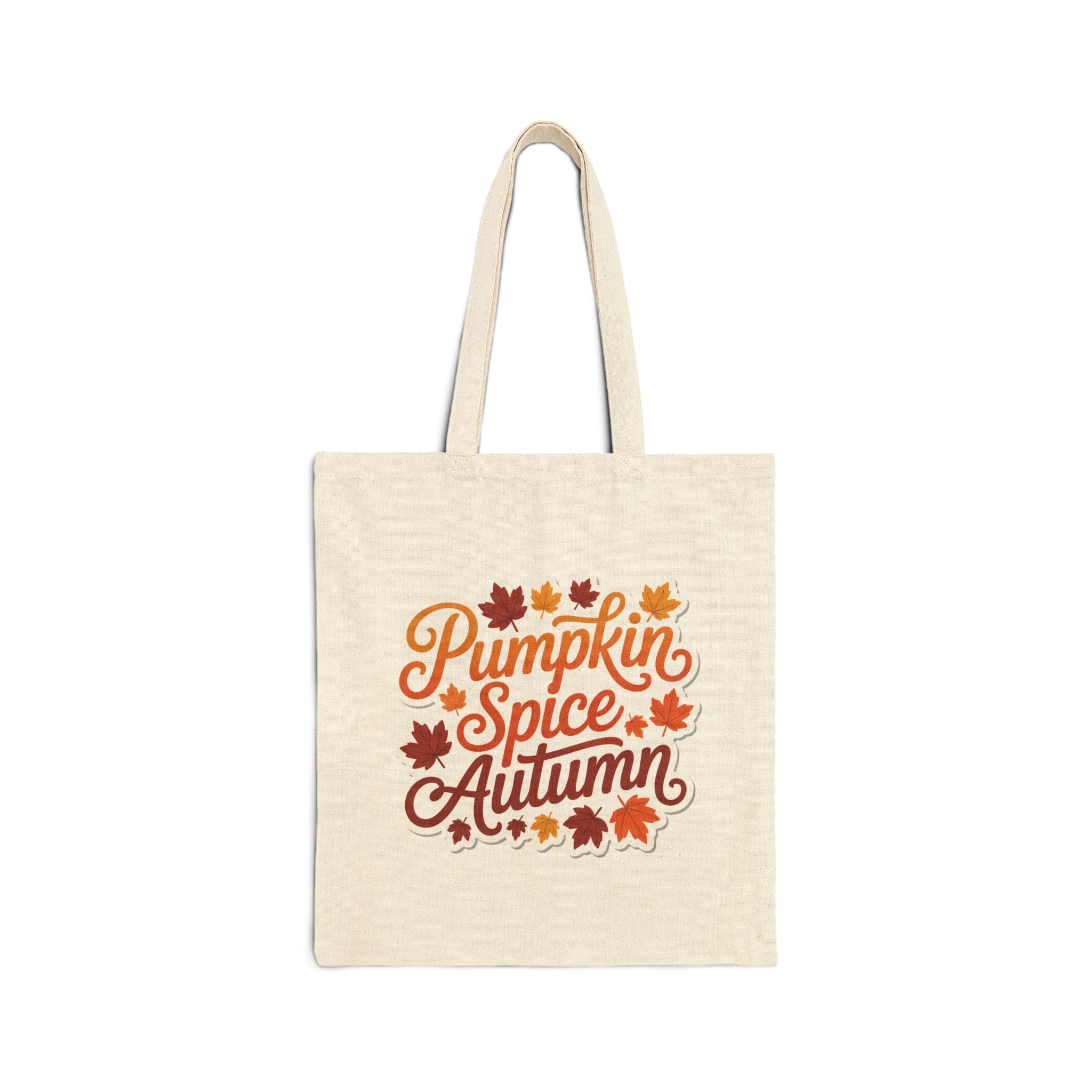 Pumpkin Spice Autumn Tote Bag | Fall Lover's Accessory, Eco-Friendly Gift, Reusable Shopping Bag, Seasonal Decor