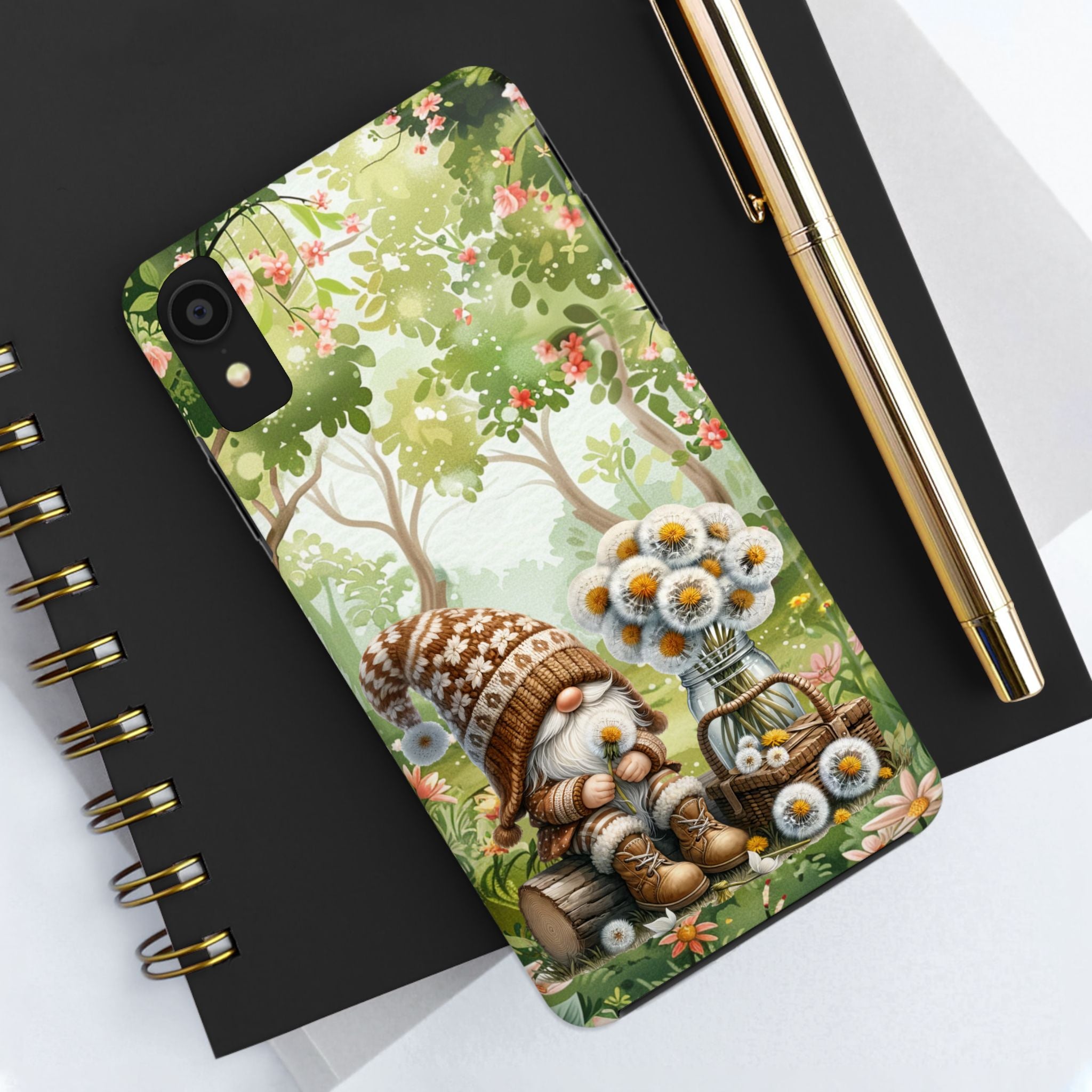 Dandelion Floral Gnome Tough Mobile Phone Case