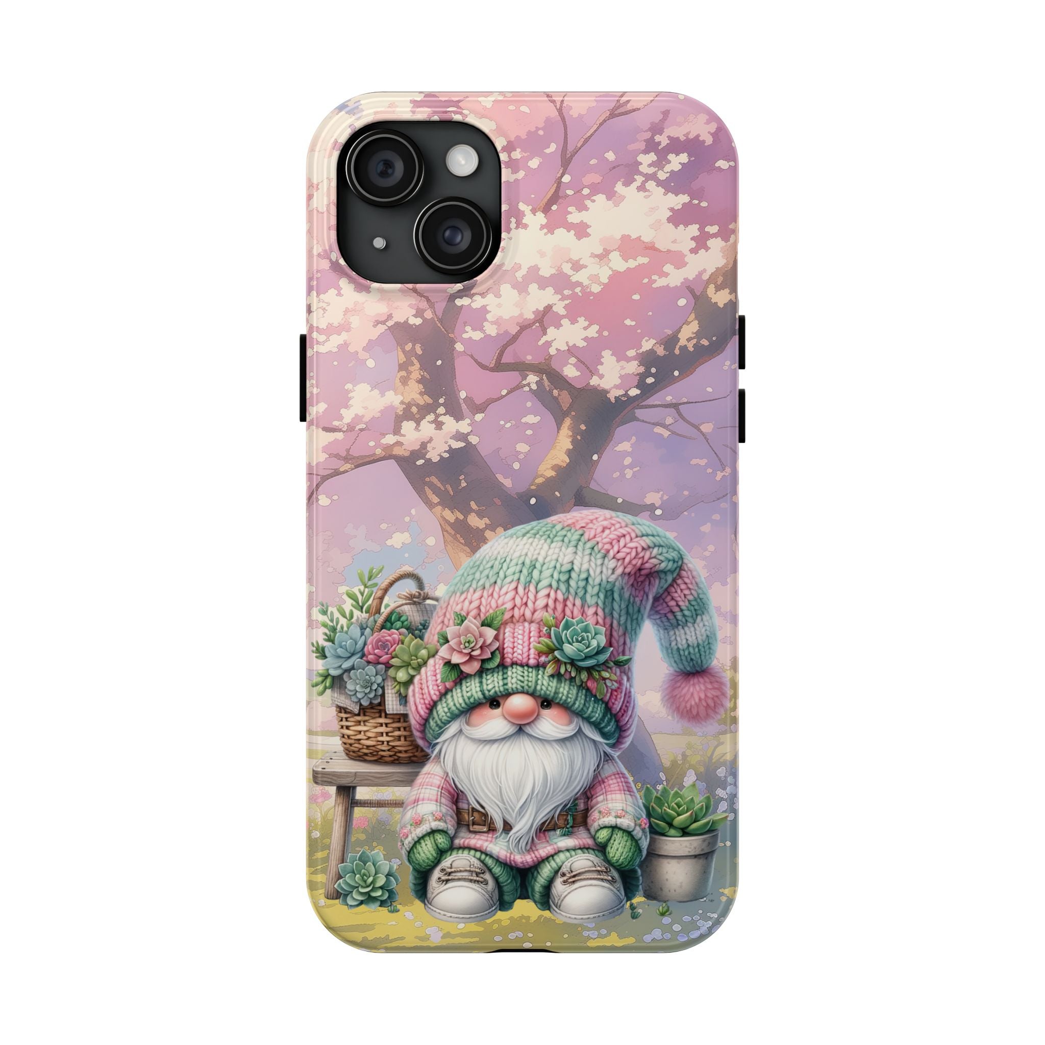 Flower Garden Gnome Tough Mobile Phone Case