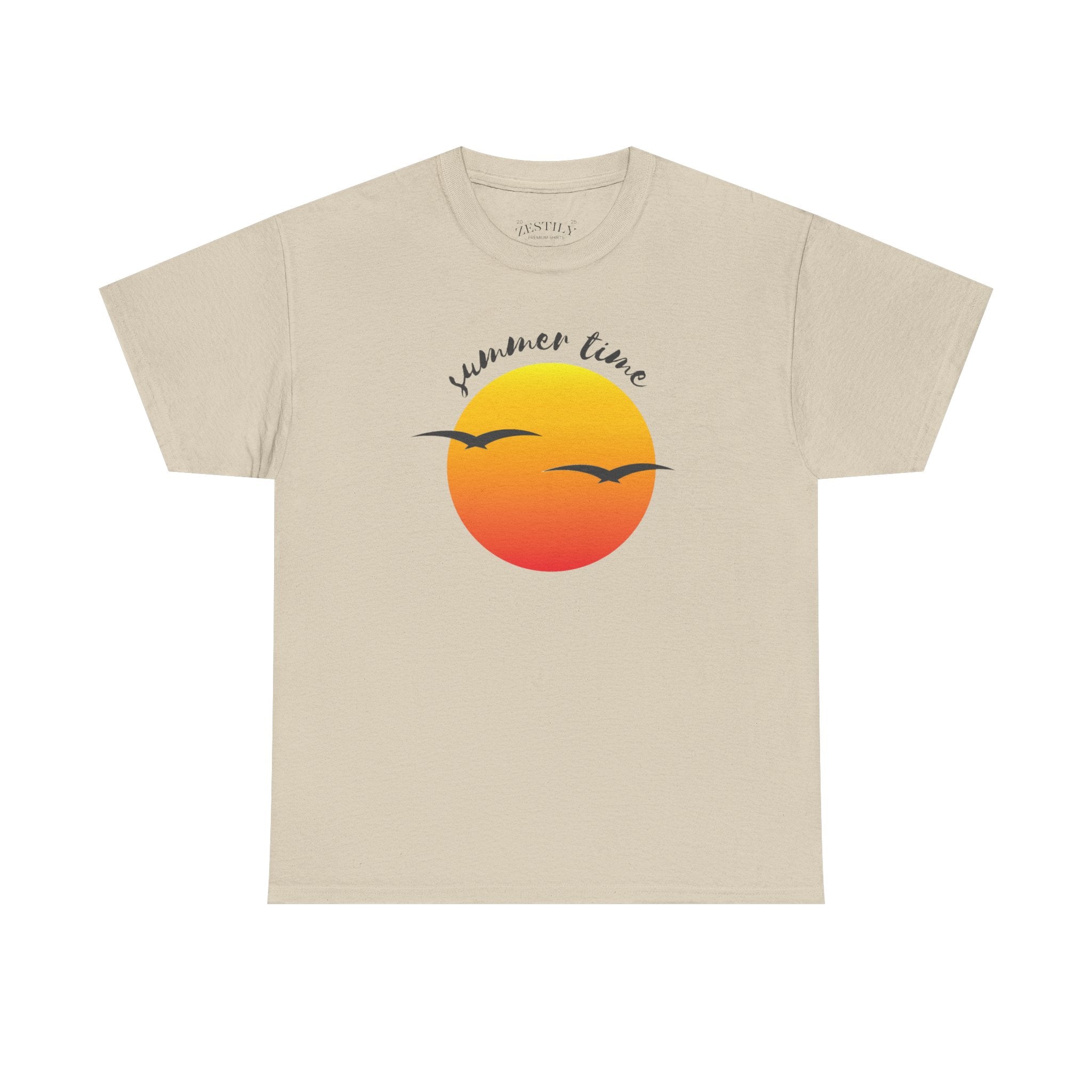 Summer Sunset Graphic Tee - Perfect for Beach Days, Casual Outings, Festivals, Summer Celebrations, T-Shirt