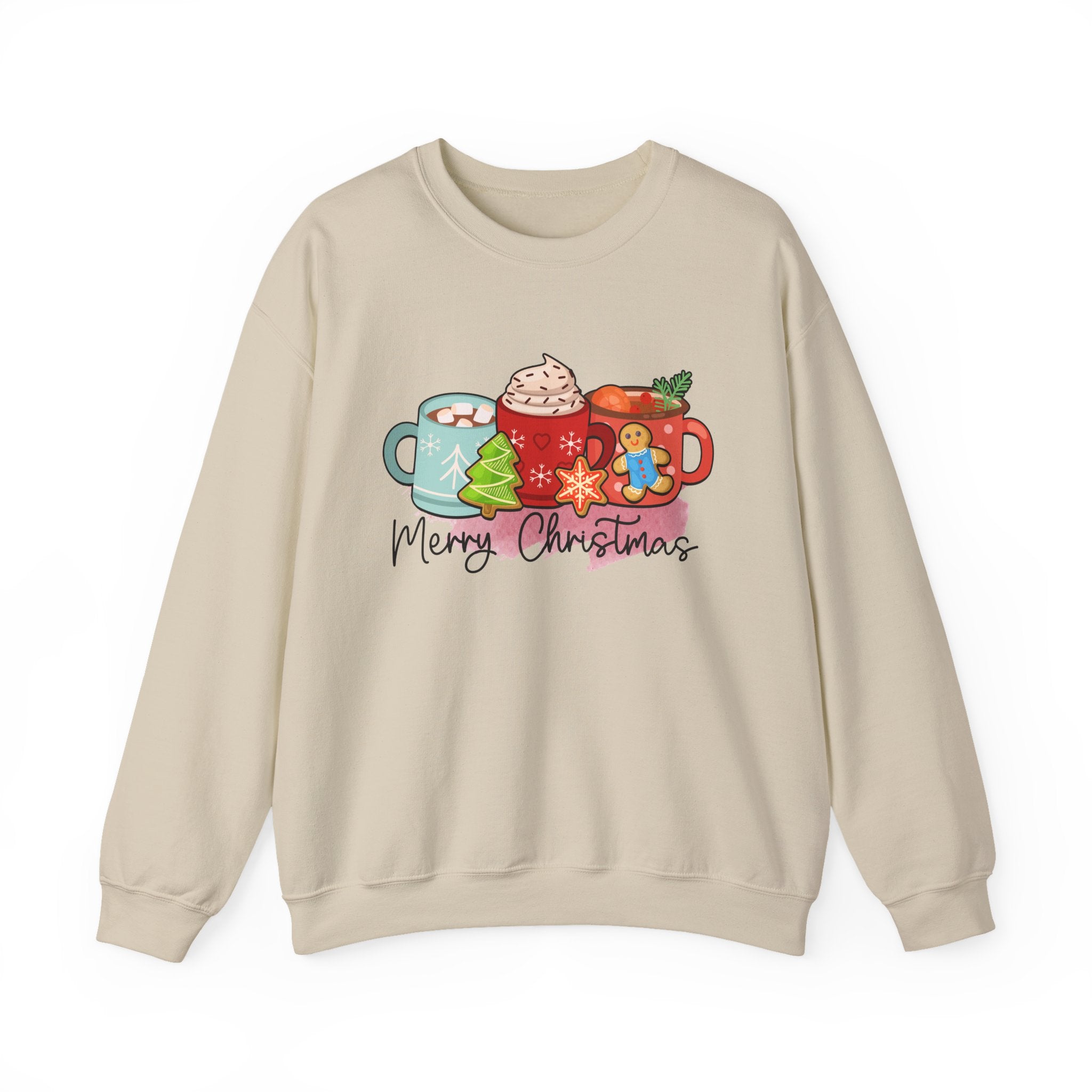 Merry Christmas Crewneck Sweatshirt, Cozy Holiday Apparel, Festive Gift, Winter Wardrobe, Sweatshirt