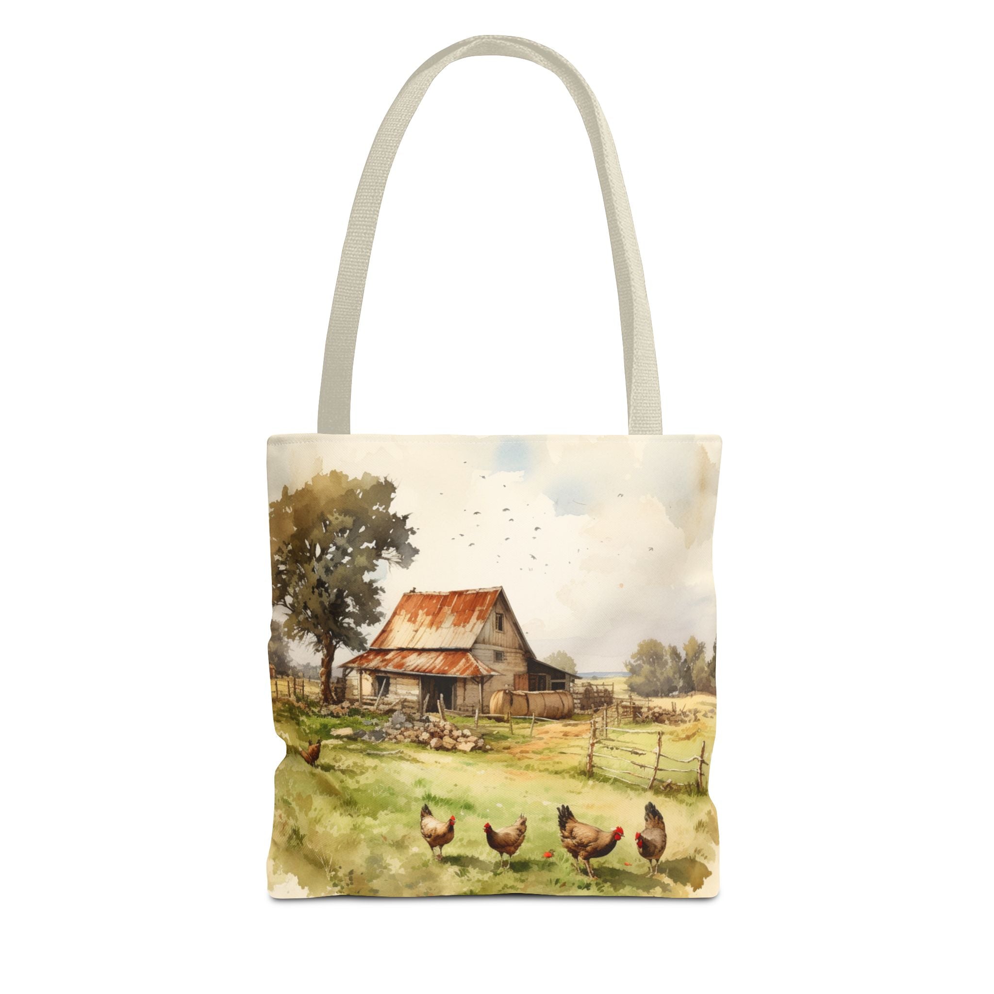 Chicken Farm Tote Bag - Eco-Friendly Reusable Shopping Bag