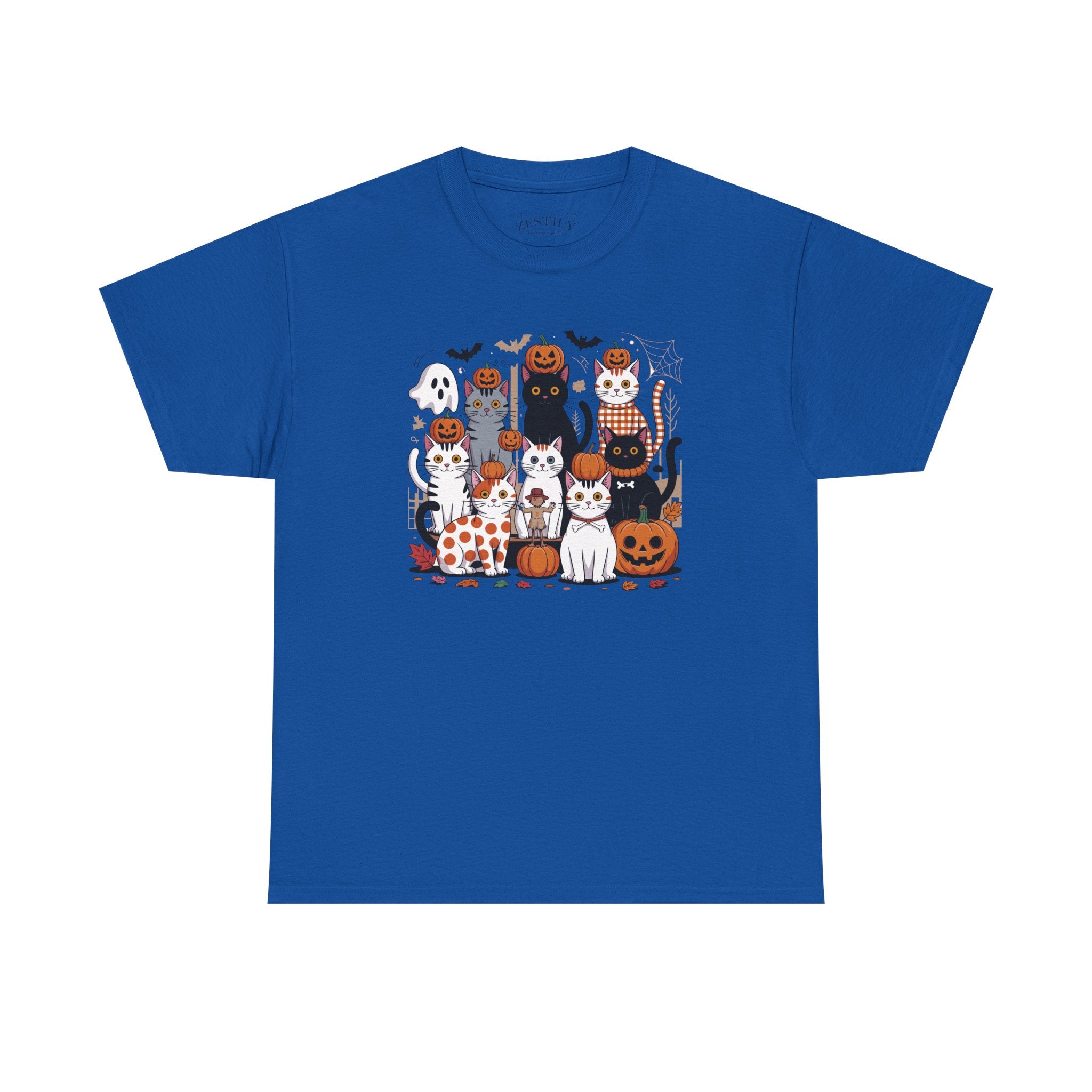 Halloween Cat Tee, Spooky Cat T-Shirt, Halloween Shirt, Cute Cat Graphic Tee, Fall Style Top, Pet Lover Gift